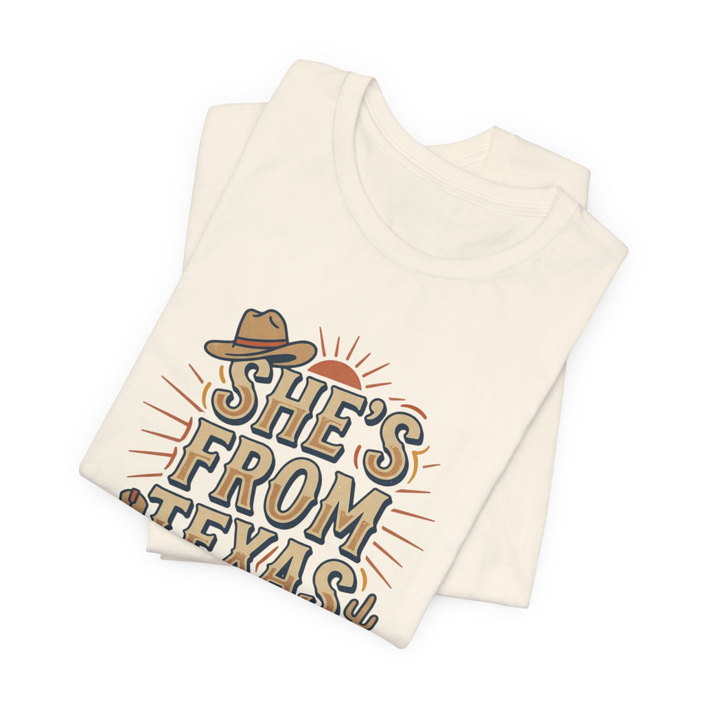 She’s From Texas T-Shirt | Lone Star, Cowgirl Southern Pride