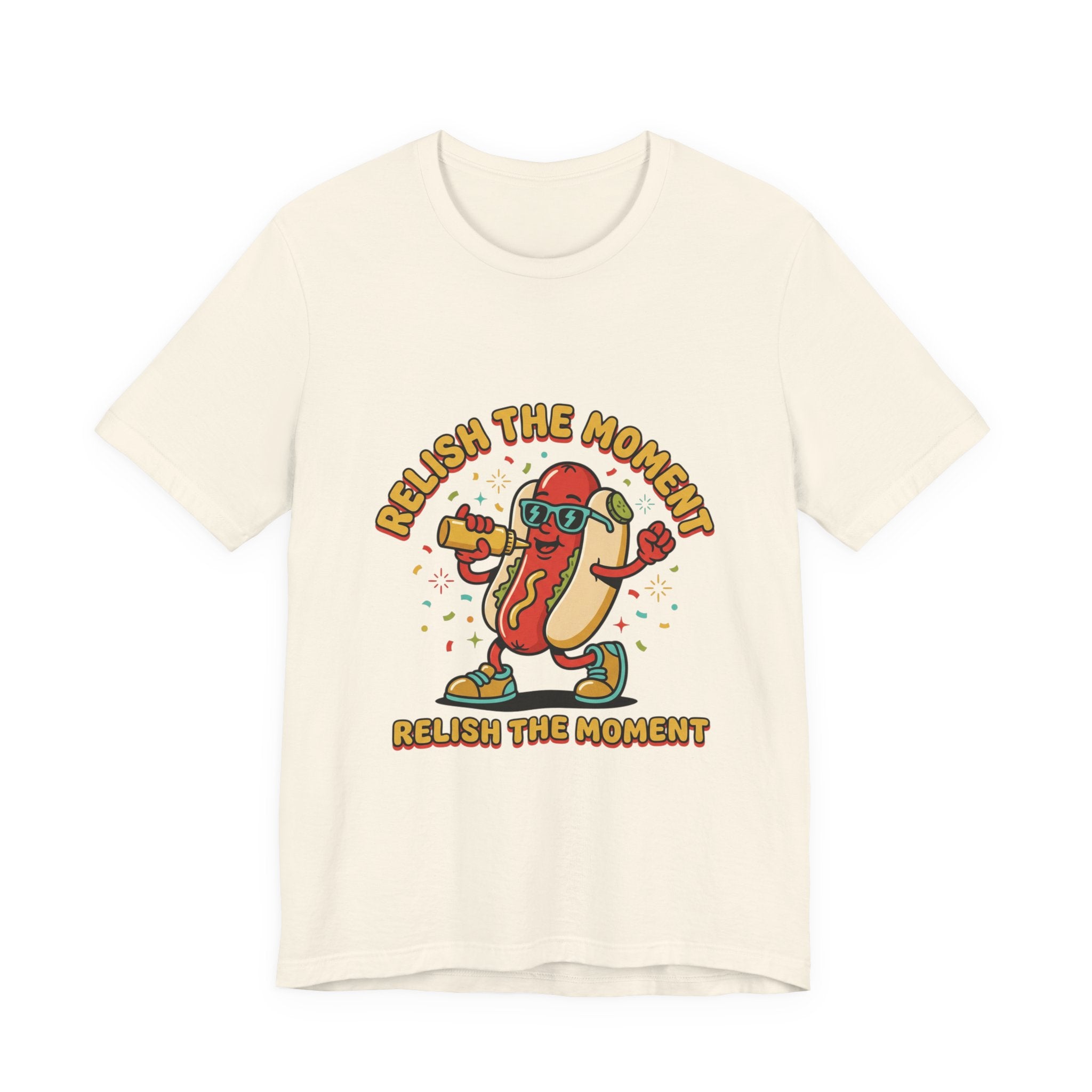 Relish the Moment Hot Dog Tee | BBQ, Fourth of July, Retro Patriotic