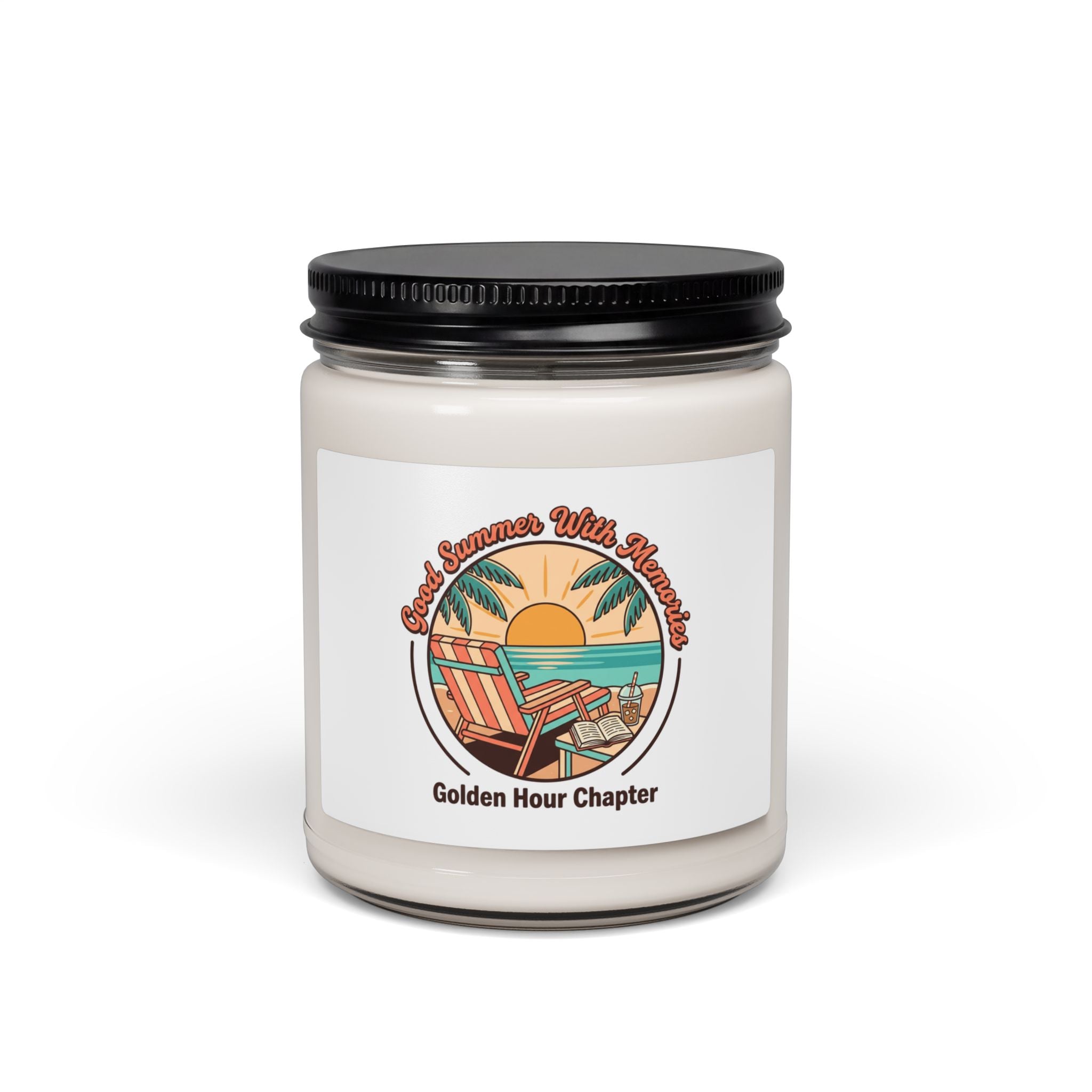 Golden Hour Beach Scene Candle | Summer Aesthetic, Coastal Vibes