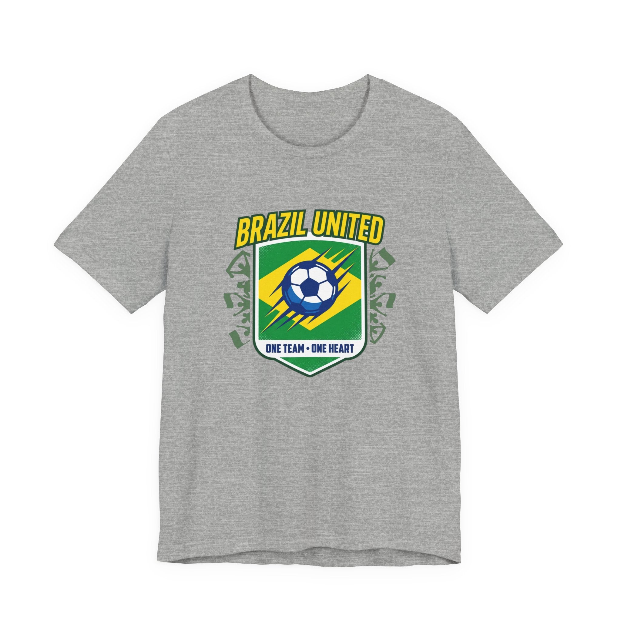 Brazil United Soccer Shield Tee | country pride, retro soccer
