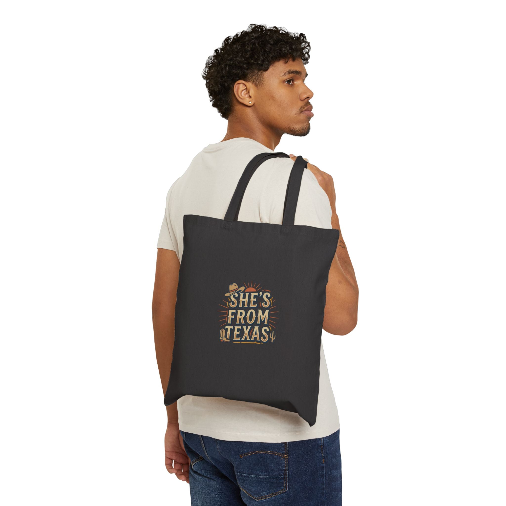 She’s From Texas Tote | Lone Star, Southern Cowgirl Canvas