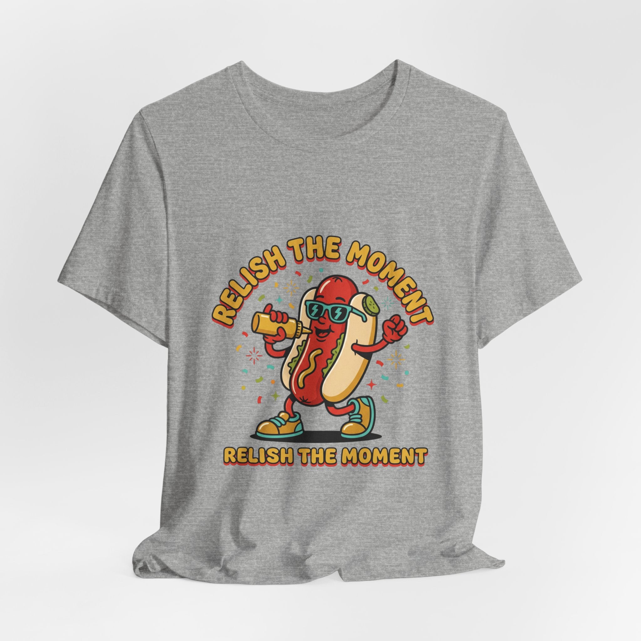 Relish the Moment Hot Dog Tee | BBQ, Fourth of July, Retro Patriotic