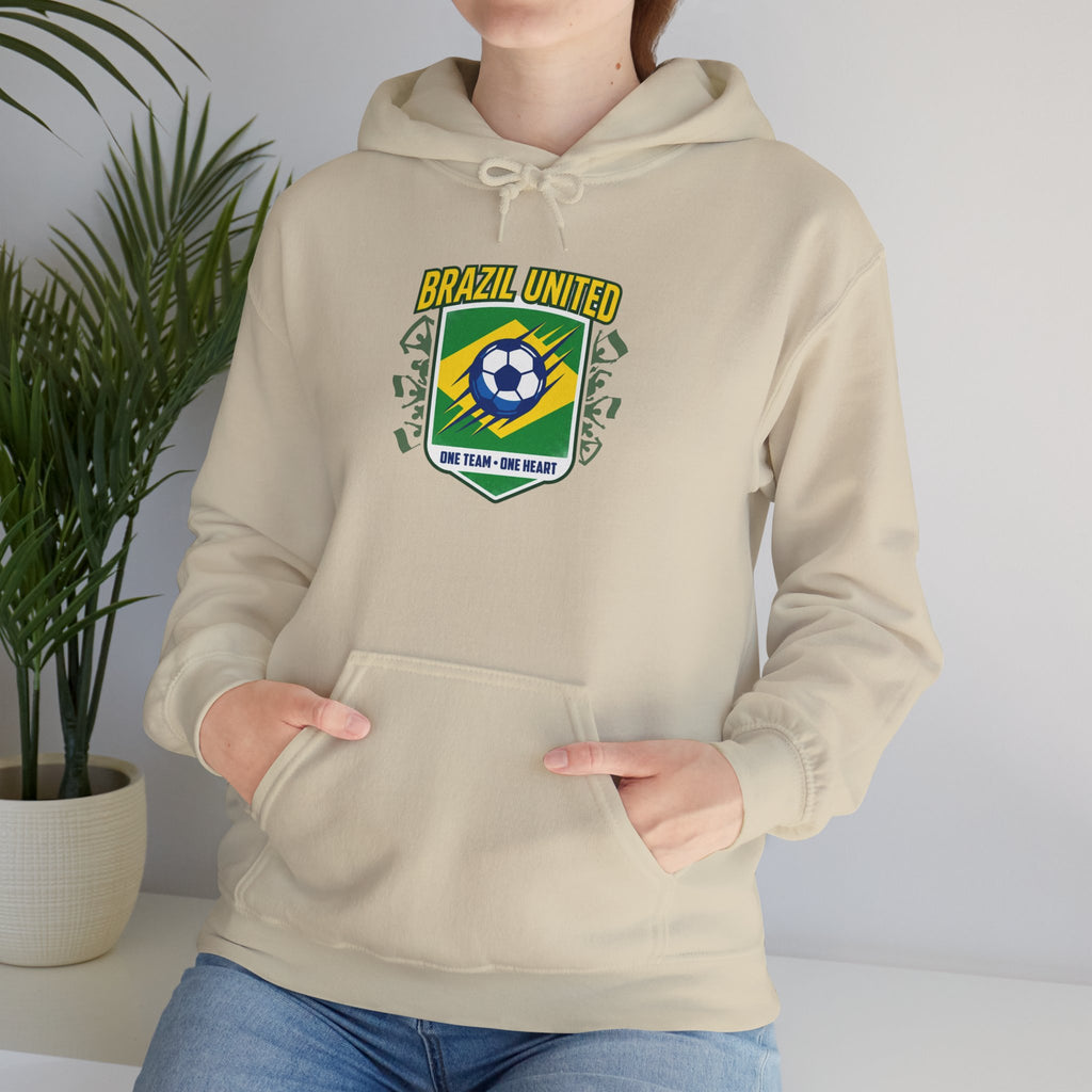 Brazil United Crest Hoodie | country pride, retro soccer