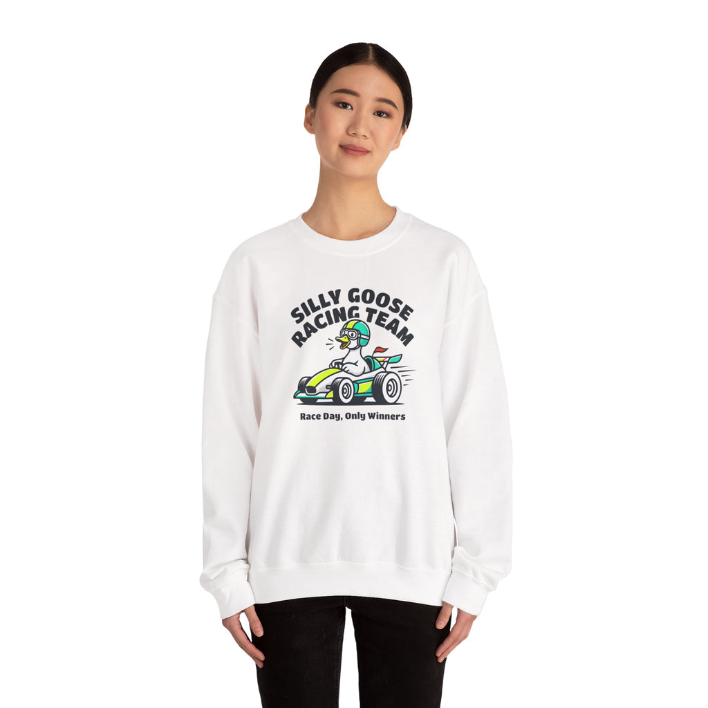 Silly Goose Racing Team Sweatshirt | racing, goose, motorsport