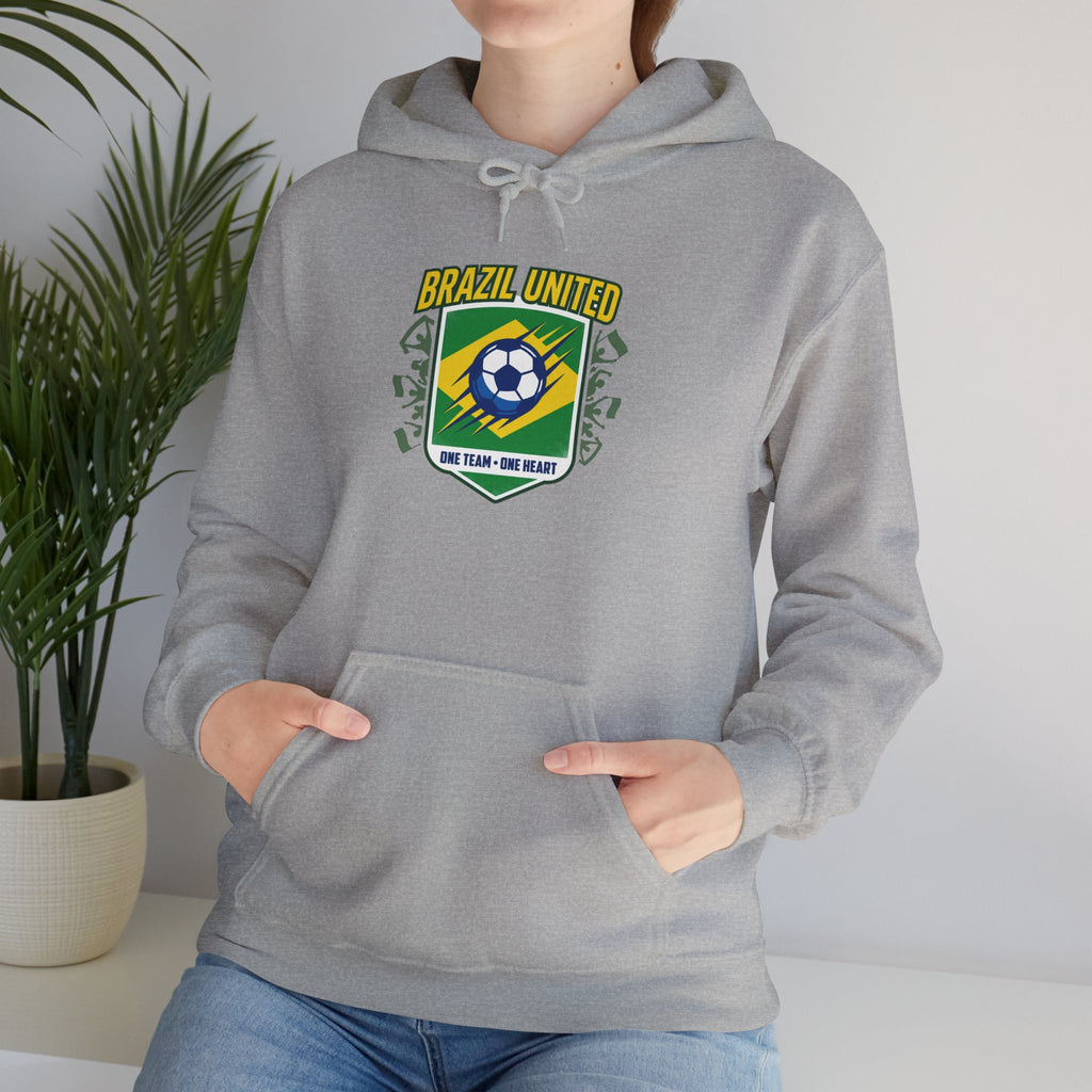 Brazil United Crest Hoodie | country pride, retro soccer