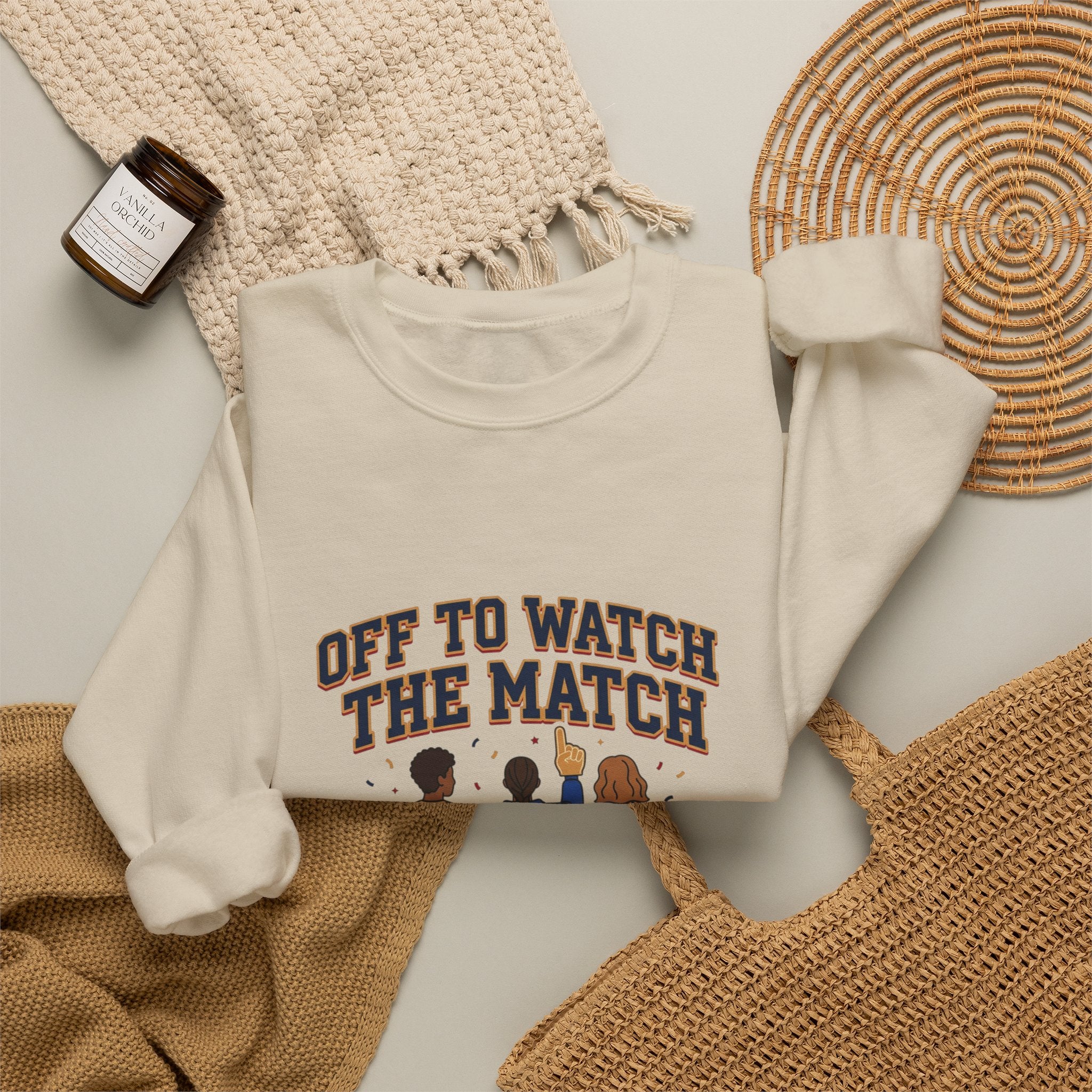 Off to Watch the Match Sweatshirt | soccer watch party, match-day outfit