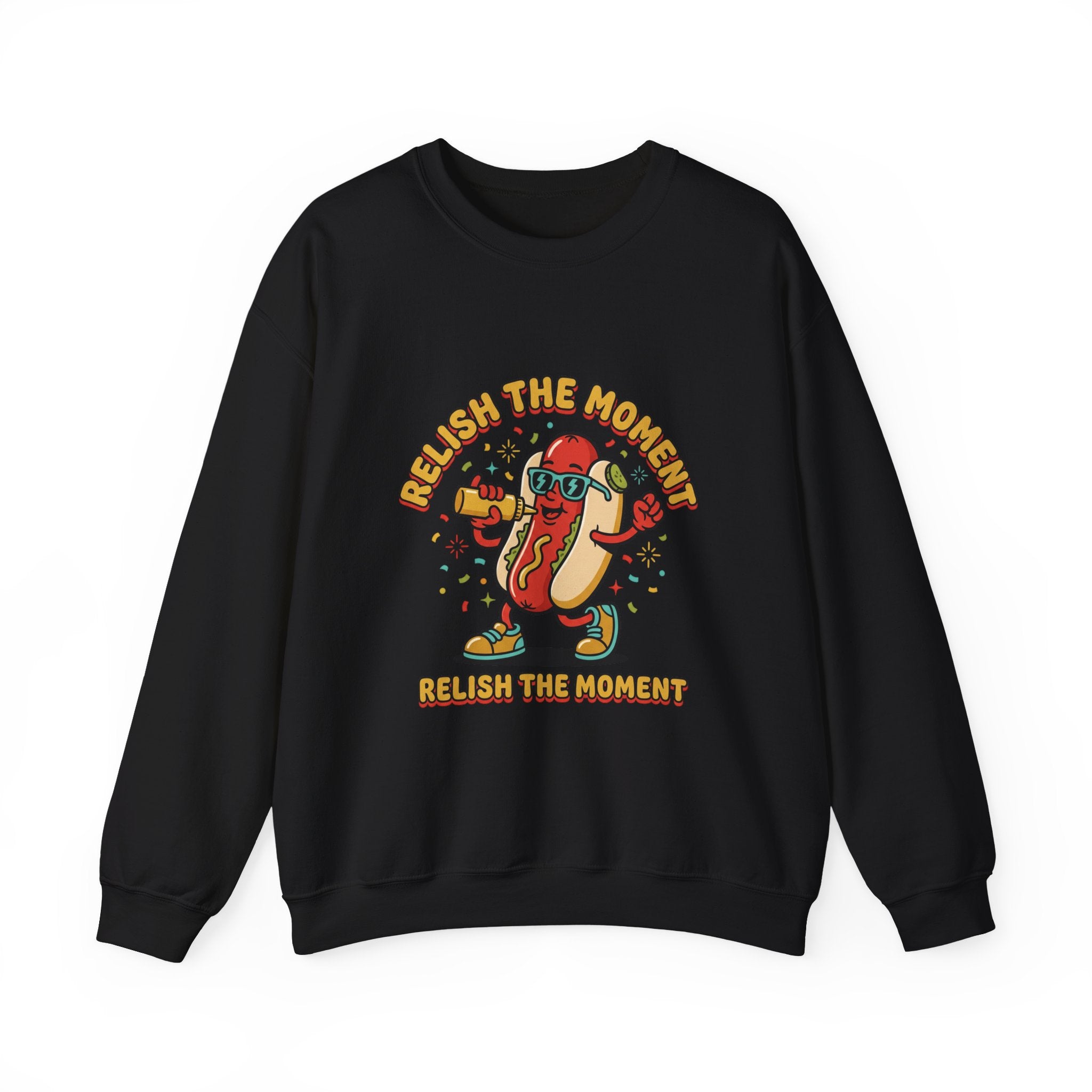Relish the Moment Hot Dog Sweatshirt | BBQ, Fourth of July, Hot Dog Jokes, Patriotic