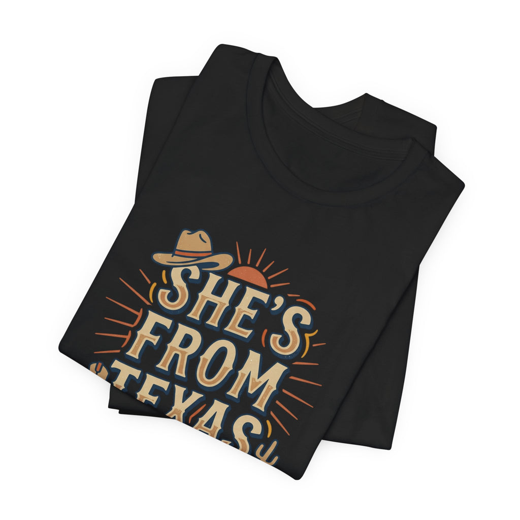 She’s From Texas T-Shirt | Lone Star, Cowgirl Southern Pride