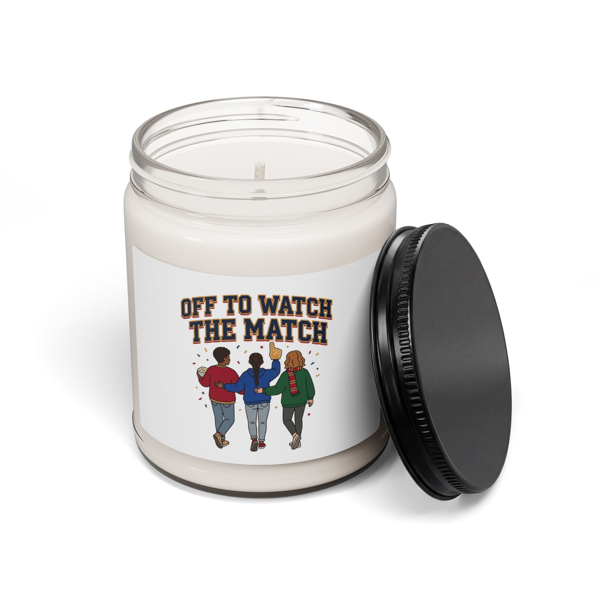 Off to Watch the Match Candle | Soccer Watch Party, Country Colors