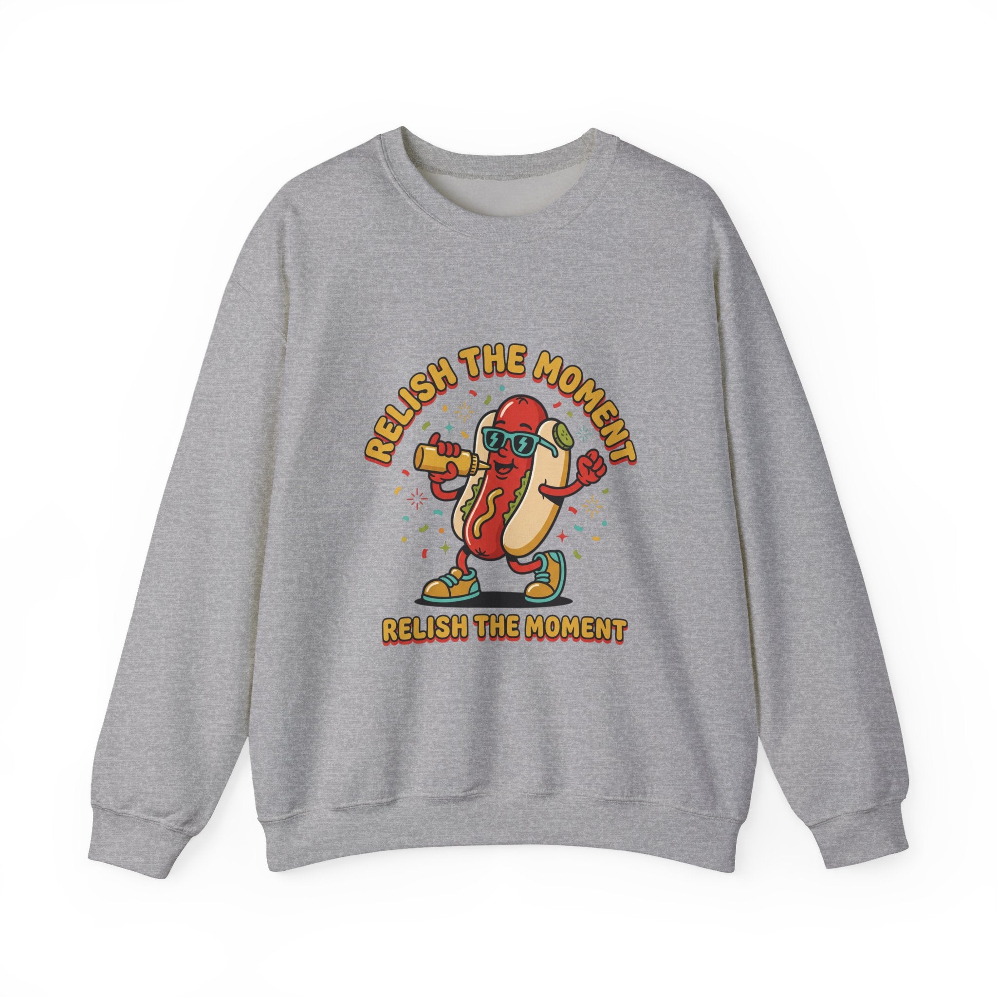 Relish the Moment Hot Dog Sweatshirt | BBQ, Fourth of July, Hot Dog Jokes, Patriotic