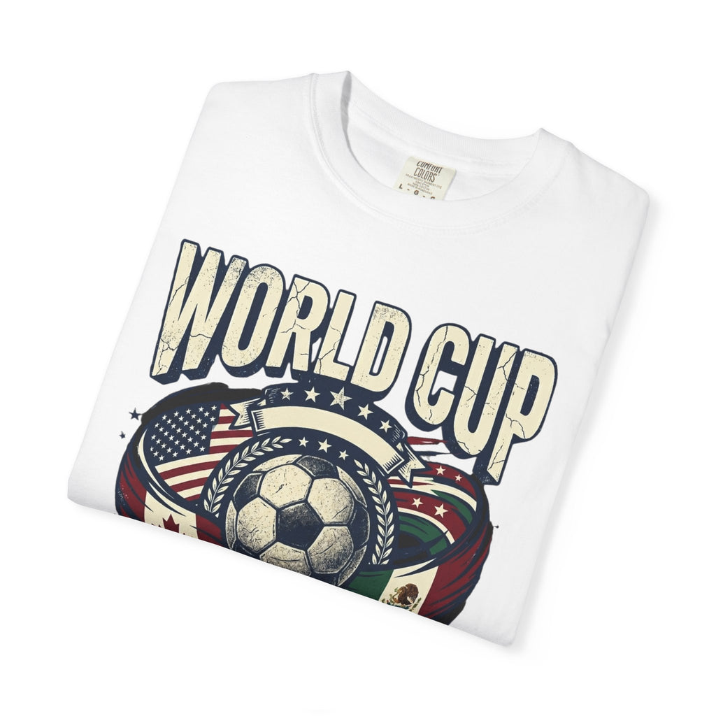 World Cup 2026 Soccer T-Shirt – USA Mexico Canada Retro Football Tee
