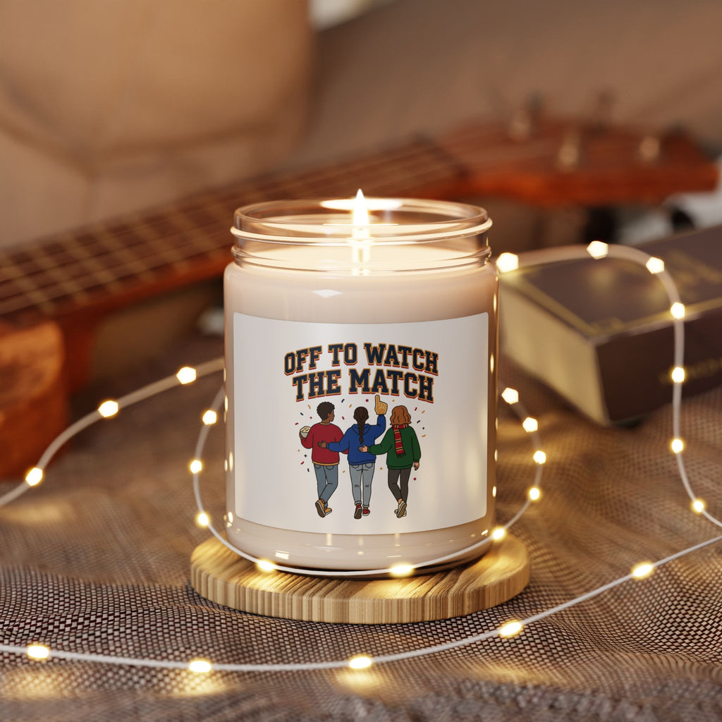 Off to Watch the Match Candle | Soccer Watch Party, Country Colors
