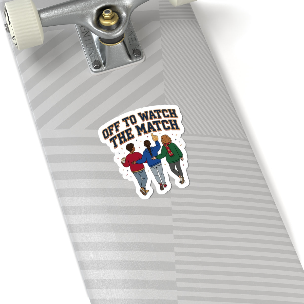 Off to Watch the Match Kiss-Cut Sticker | soccer watch party, country colors