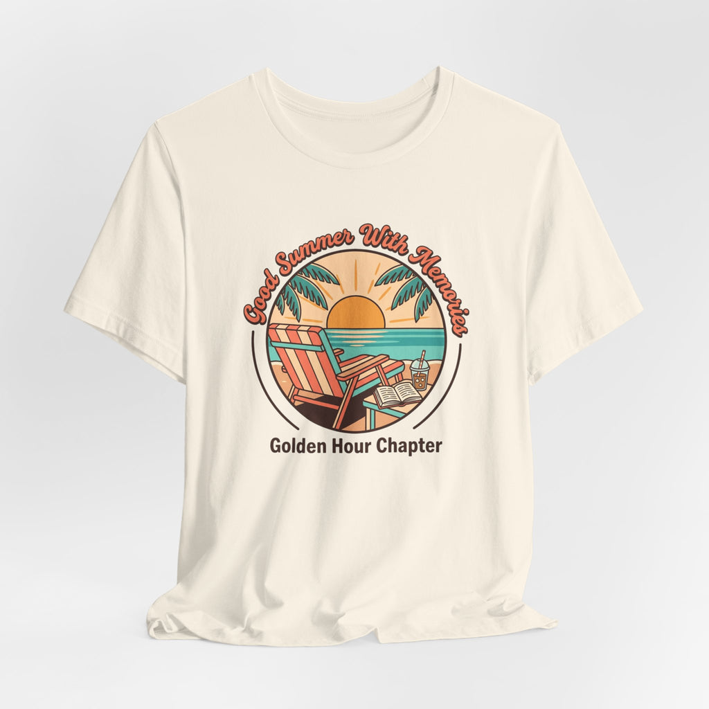 Golden Hour Beach Scene Tee | summer aesthetic, coastal vibes