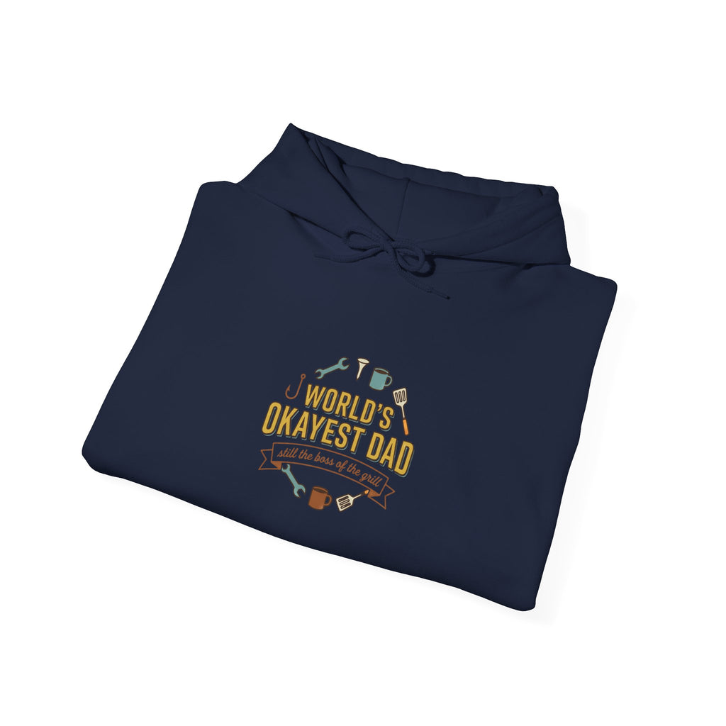 World's Okayest Dad Hoodie | Father's Day, Retro Outdoorsy, Sarcastic