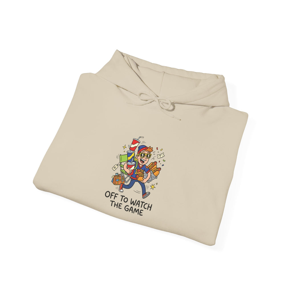 Off to Watch the Game Hoodie | soccer watch party, cozy hoodie