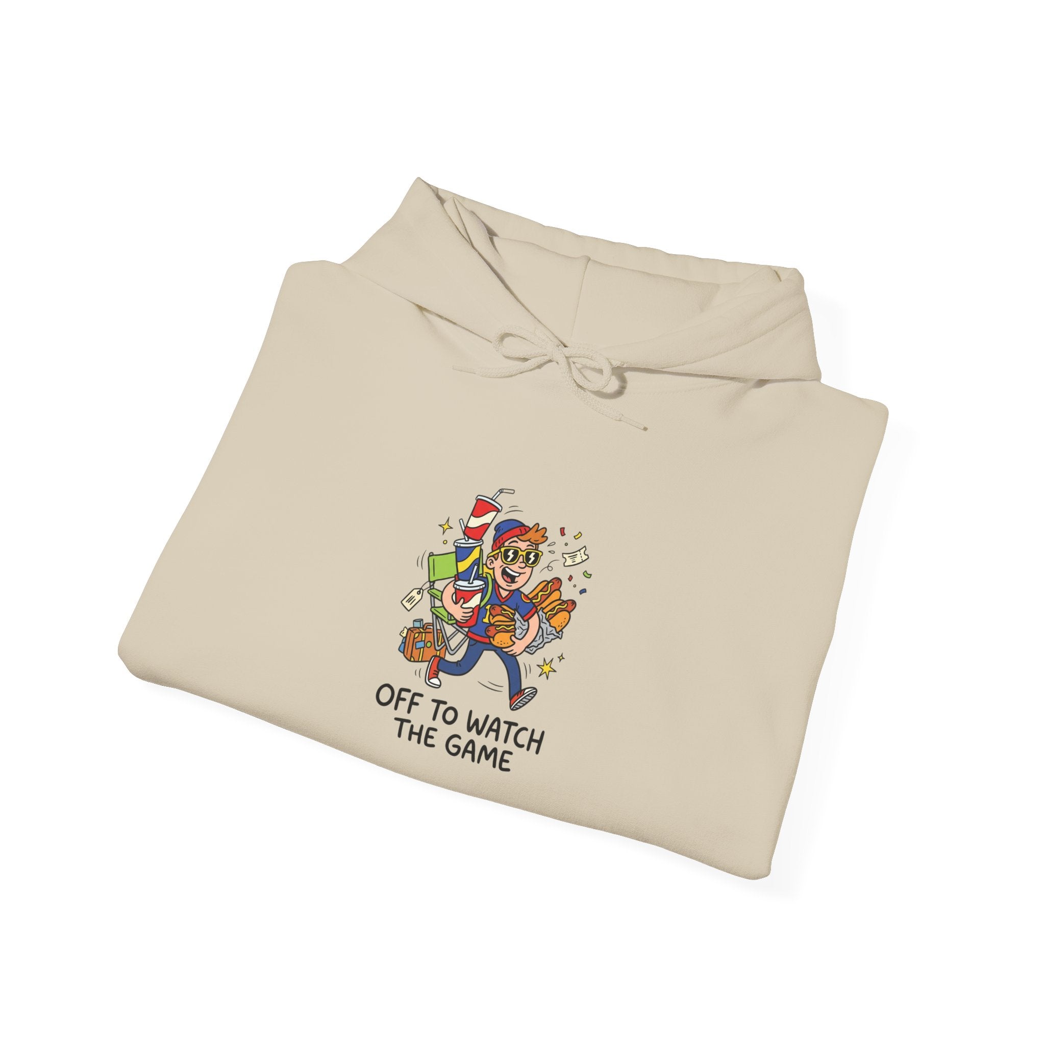 Off to Watch the Game Hoodie | soccer watch party, cozy hoodie