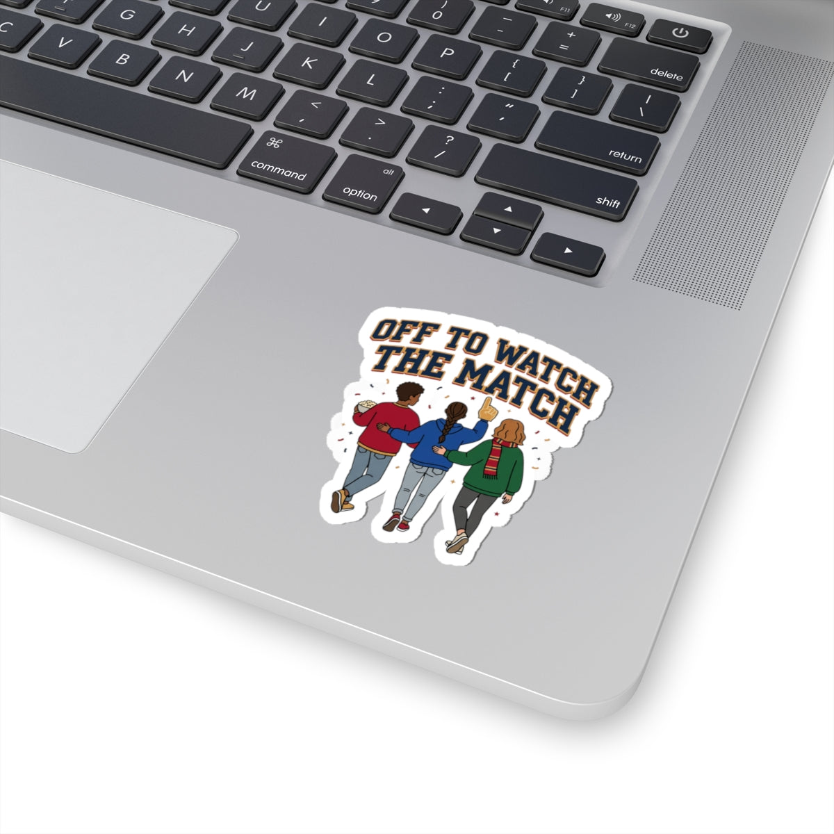 Off to Watch the Match Kiss-Cut Sticker | soccer watch party, country colors
