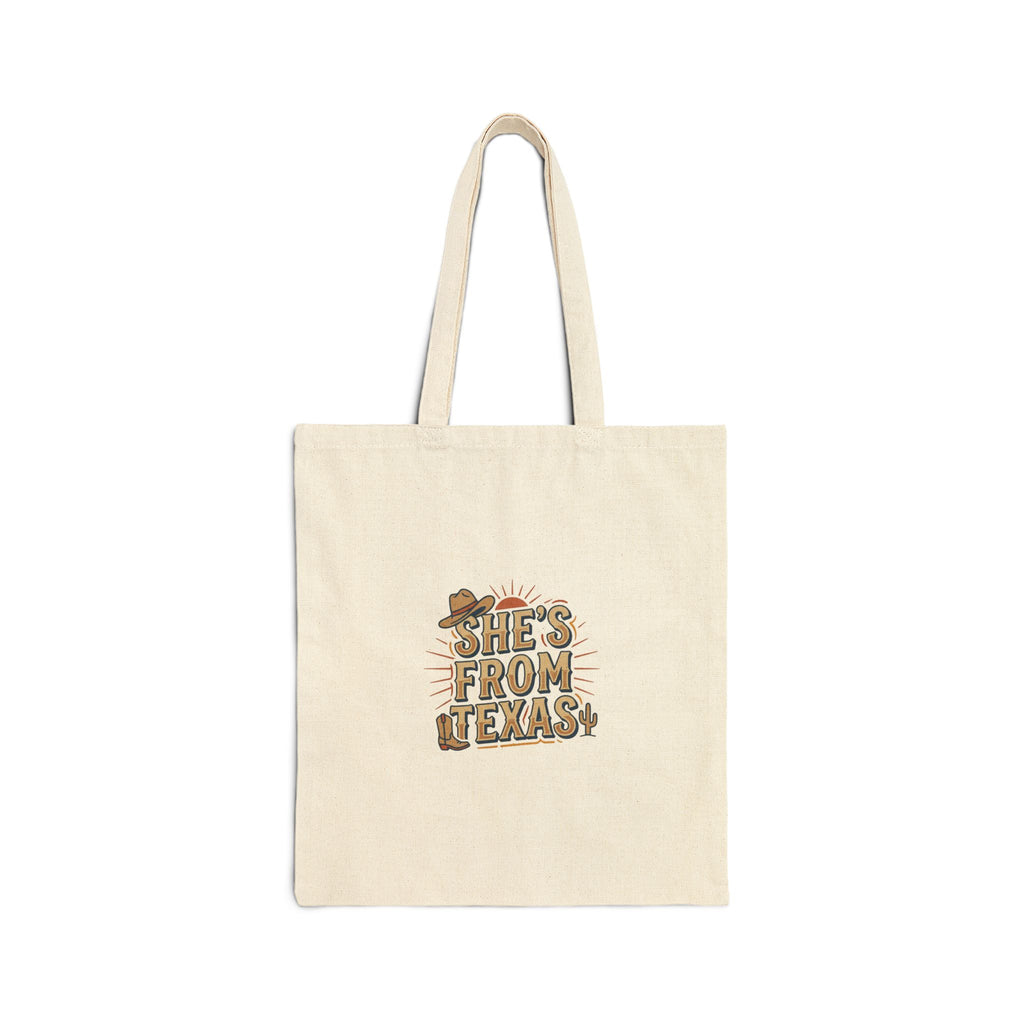 She’s From Texas Tote | Lone Star, Southern Cowgirl Canvas