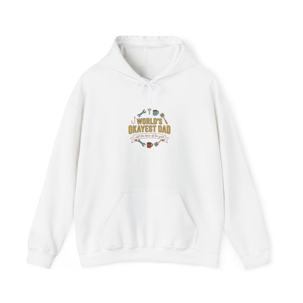 World's Okayest Dad Hoodie | Father's Day, Retro Outdoorsy, Sarcastic