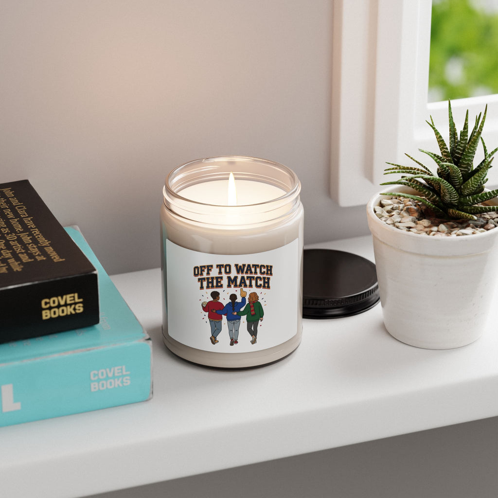 Off to Watch the Match Candle | Soccer Watch Party, Country Colors