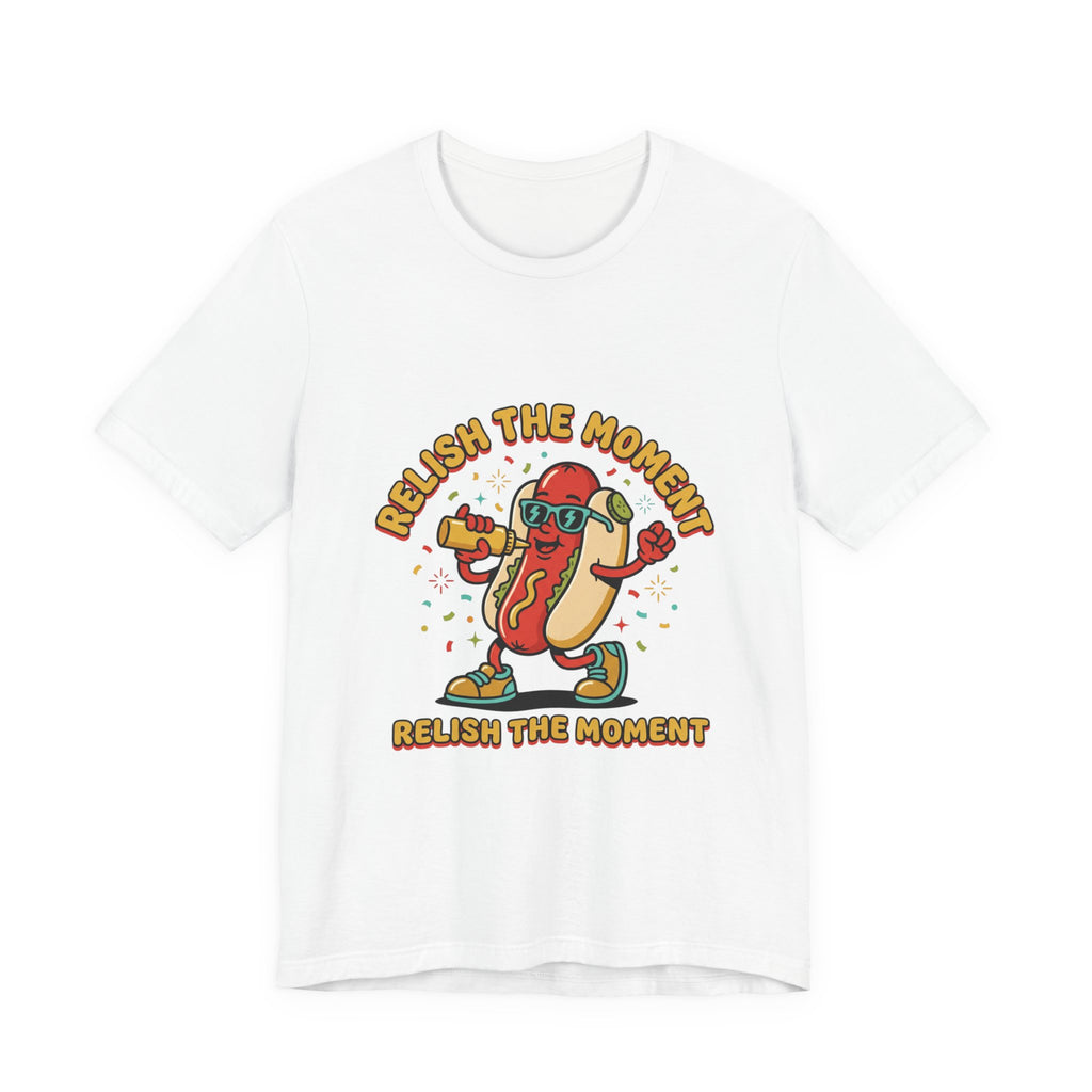 Relish the Moment Hot Dog Tee | BBQ, Fourth of July, Retro Patriotic