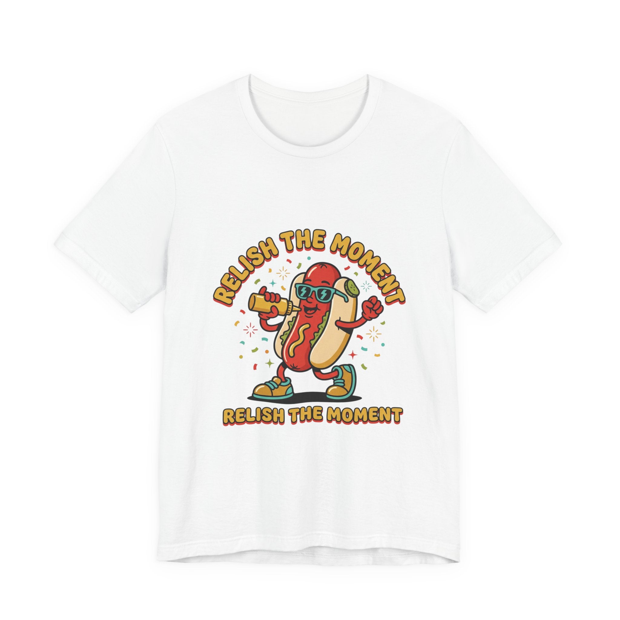 Relish the Moment Hot Dog Tee | BBQ, Fourth of July, Retro Patriotic