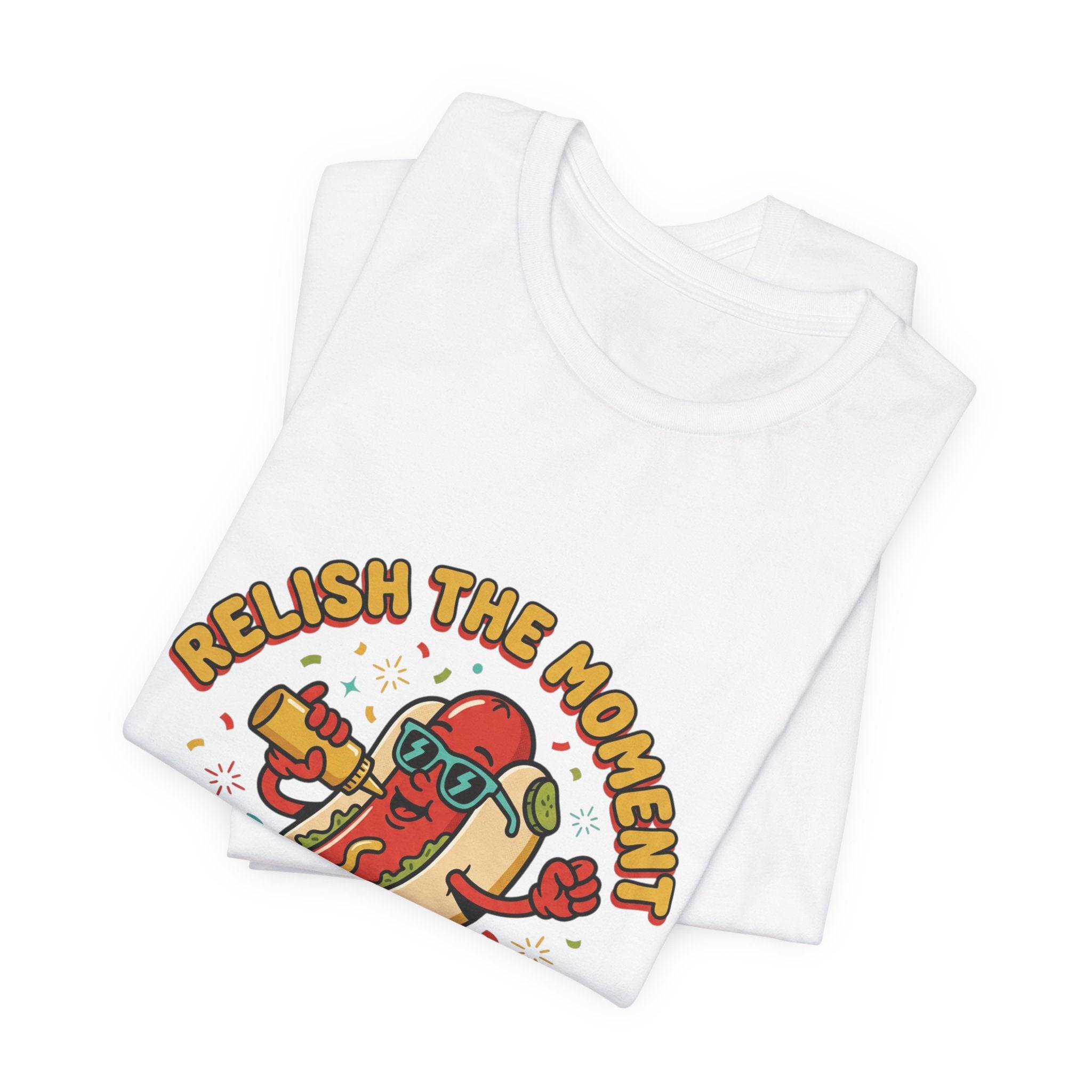 Relish the Moment Hot Dog Tee | BBQ, Fourth of July, Retro Patriotic