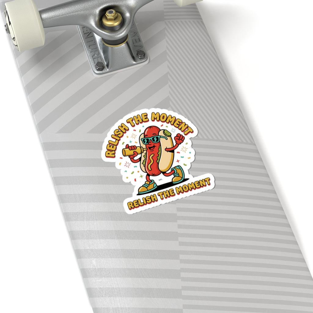 Relish the Moment Hot Dog Sticker | BBQ, Fourth of July, Patriotic