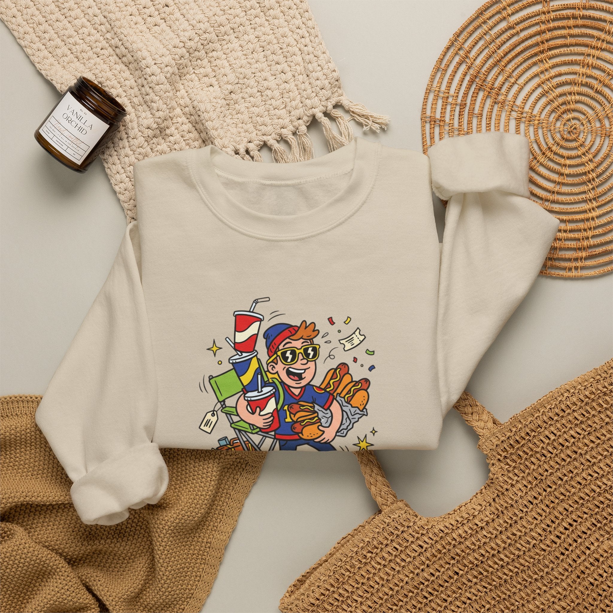 Off to Watch the Game Crewneck Sweatshirt | soccer watch party, match-day outfit