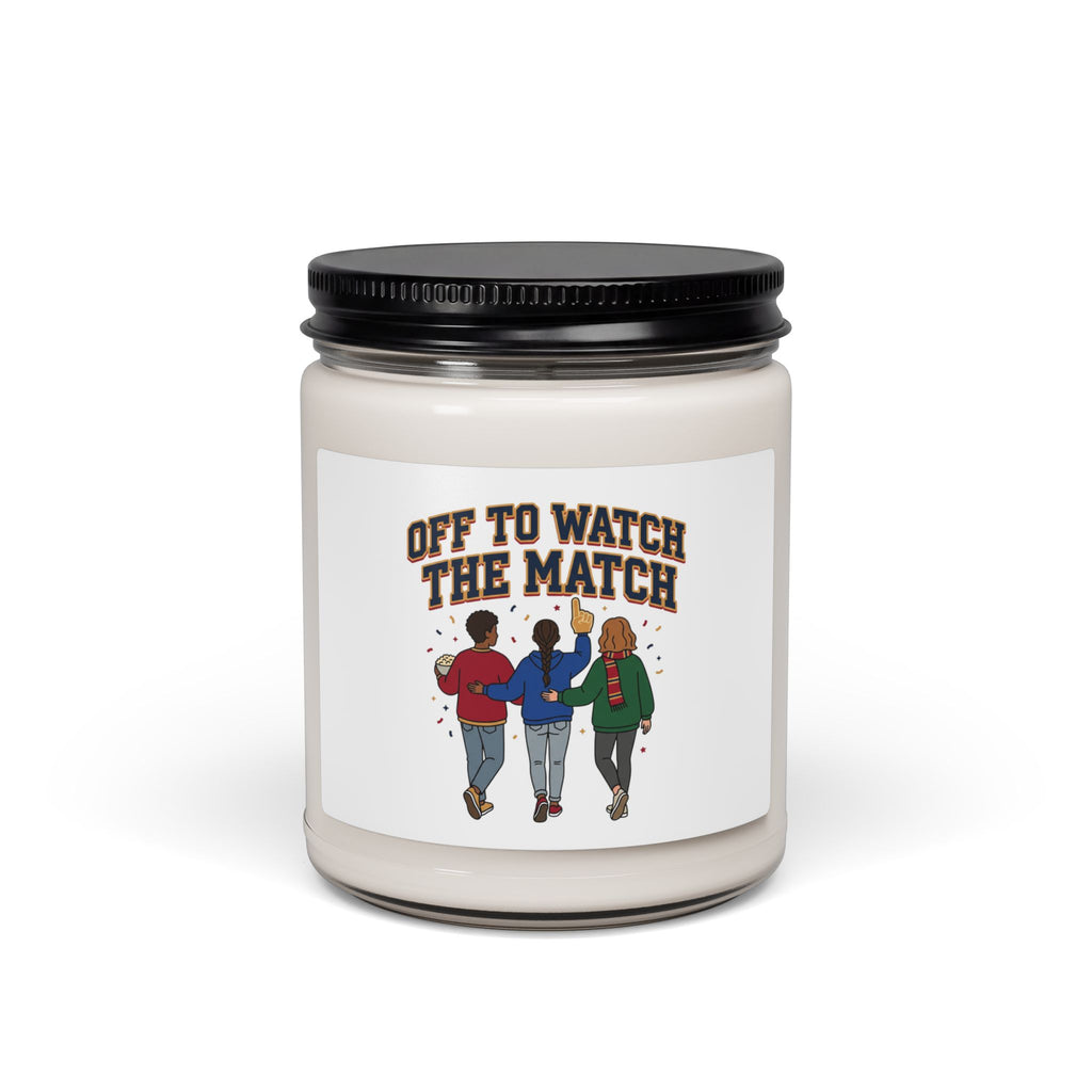 Off to Watch the Match Candle | Soccer Watch Party, Country Colors