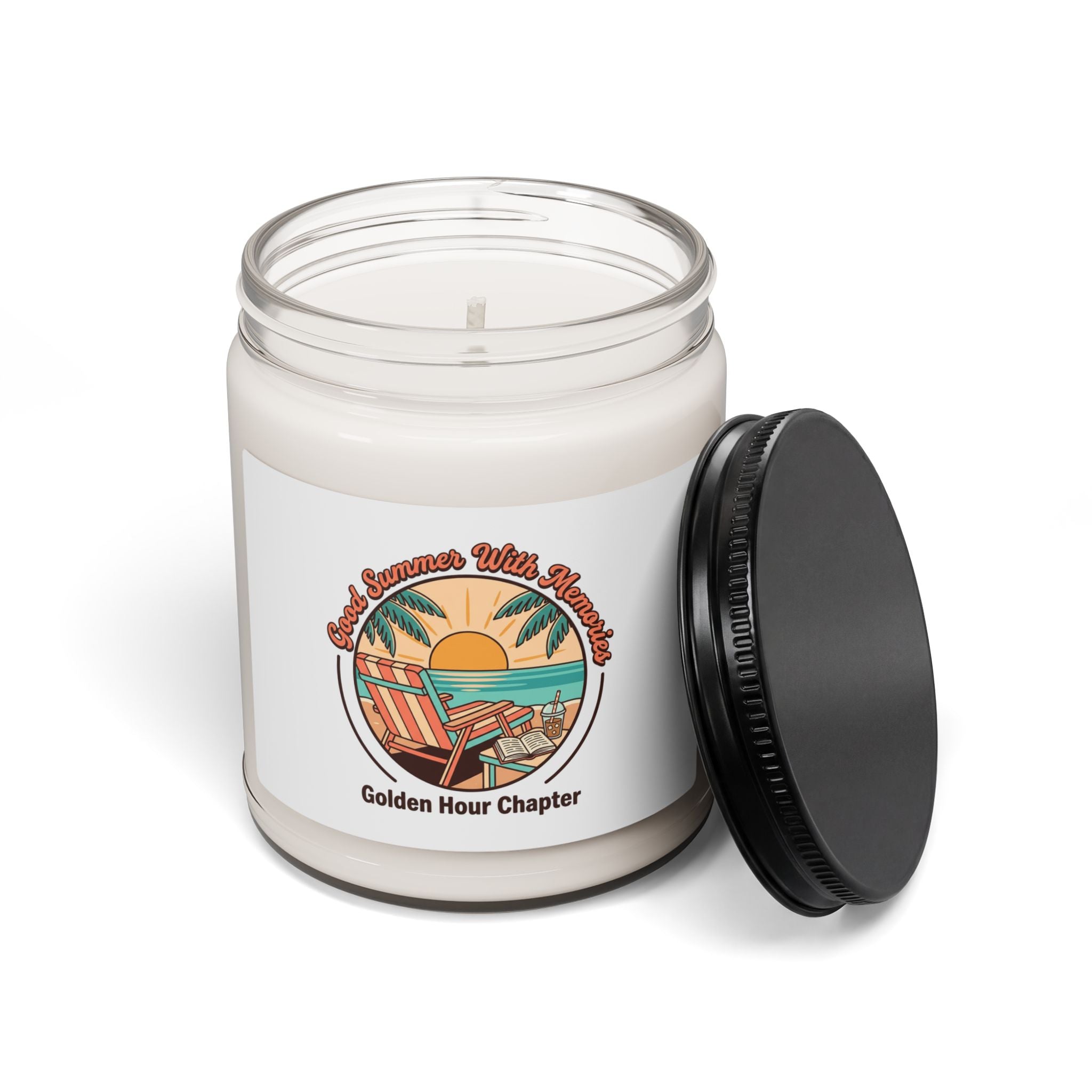 Golden Hour Beach Scene Candle | Summer Aesthetic, Coastal Vibes