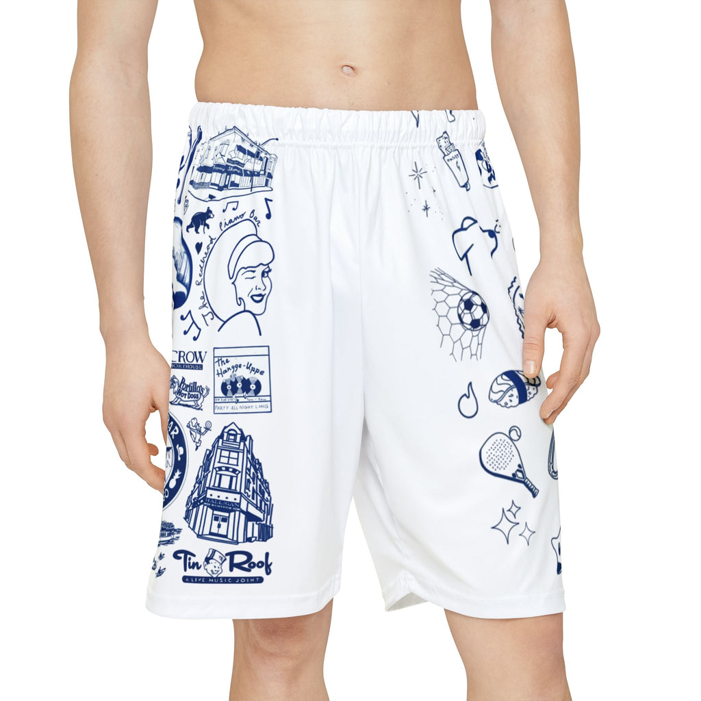 Graphic Shorts — Chicago Doodle Athletic Shorts