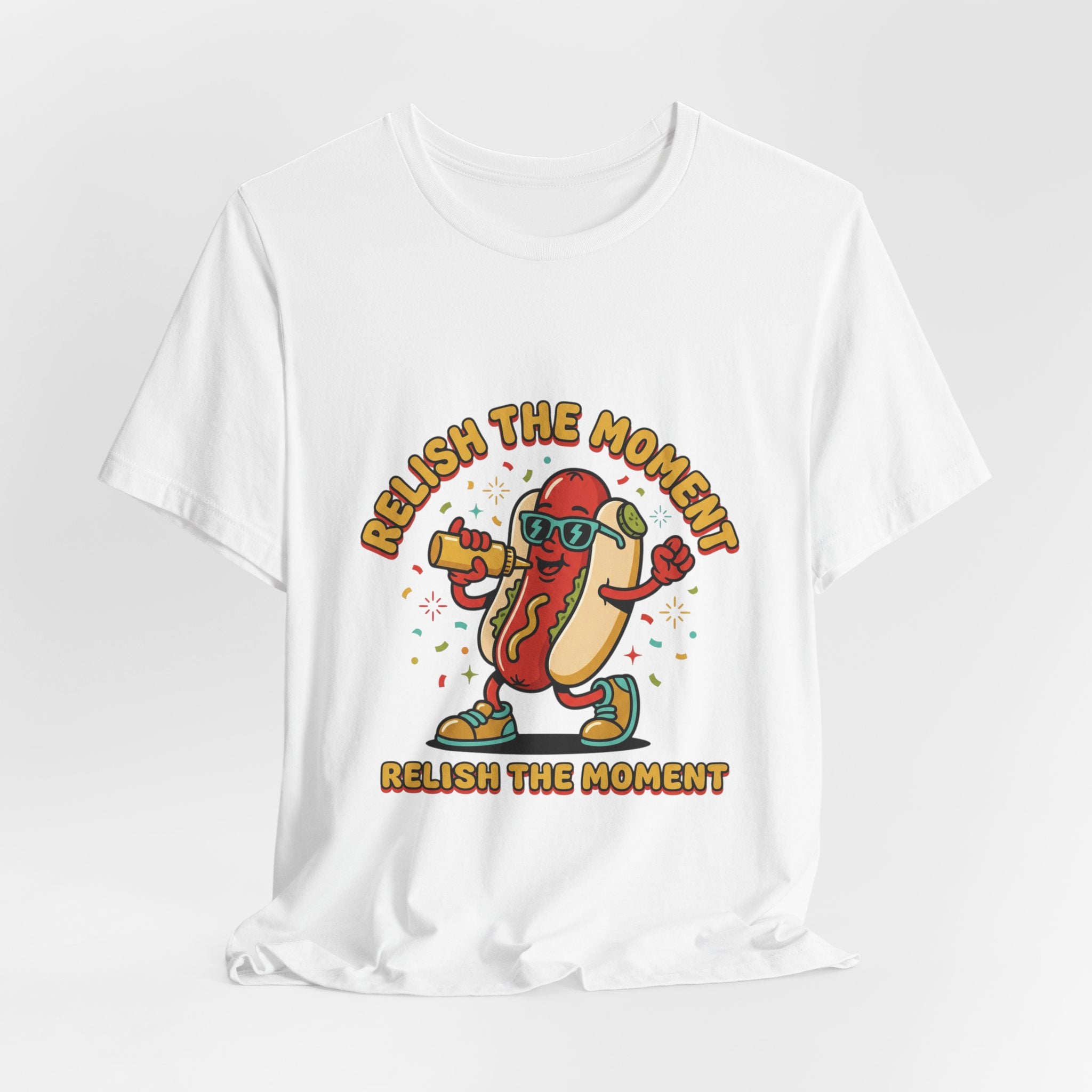 Relish the Moment Hot Dog Tee | BBQ, Fourth of July, Retro Patriotic