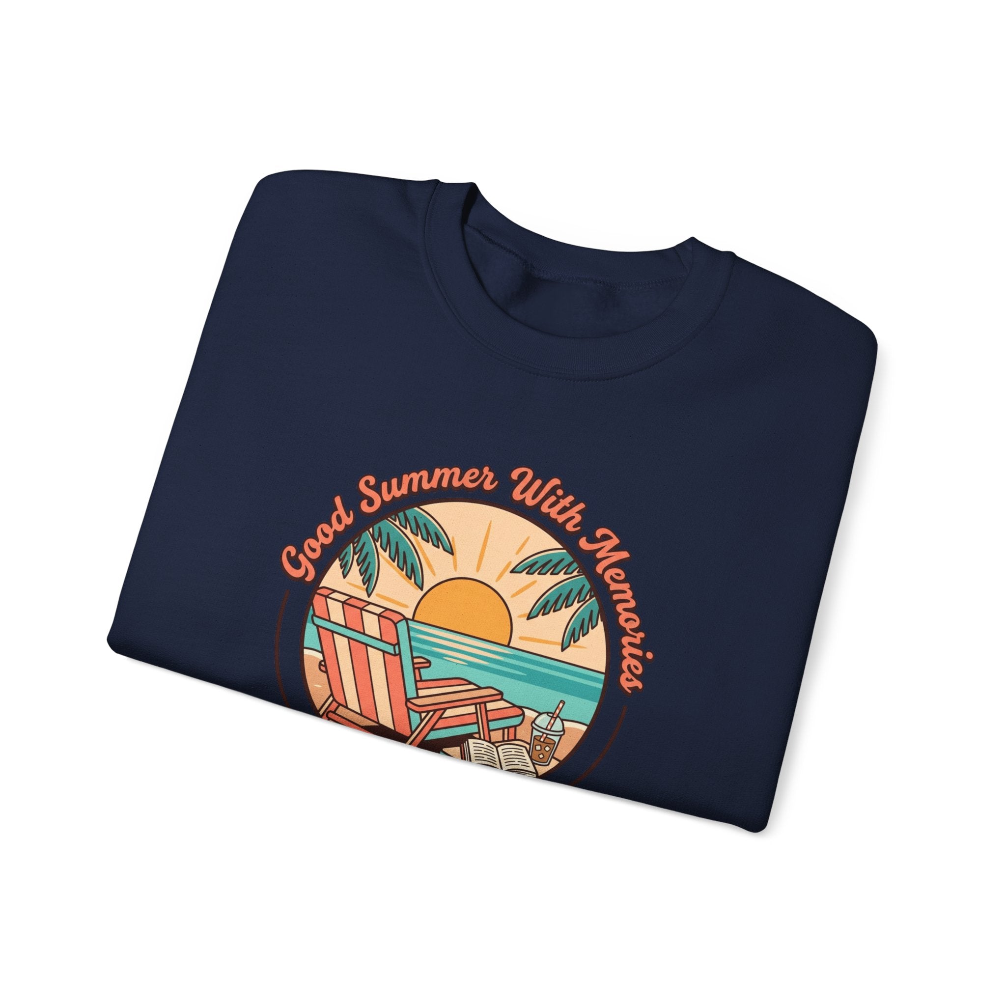 Golden Hour Beach Sunset Crewneck Sweatshirt | summer aesthetic, coastal vibes