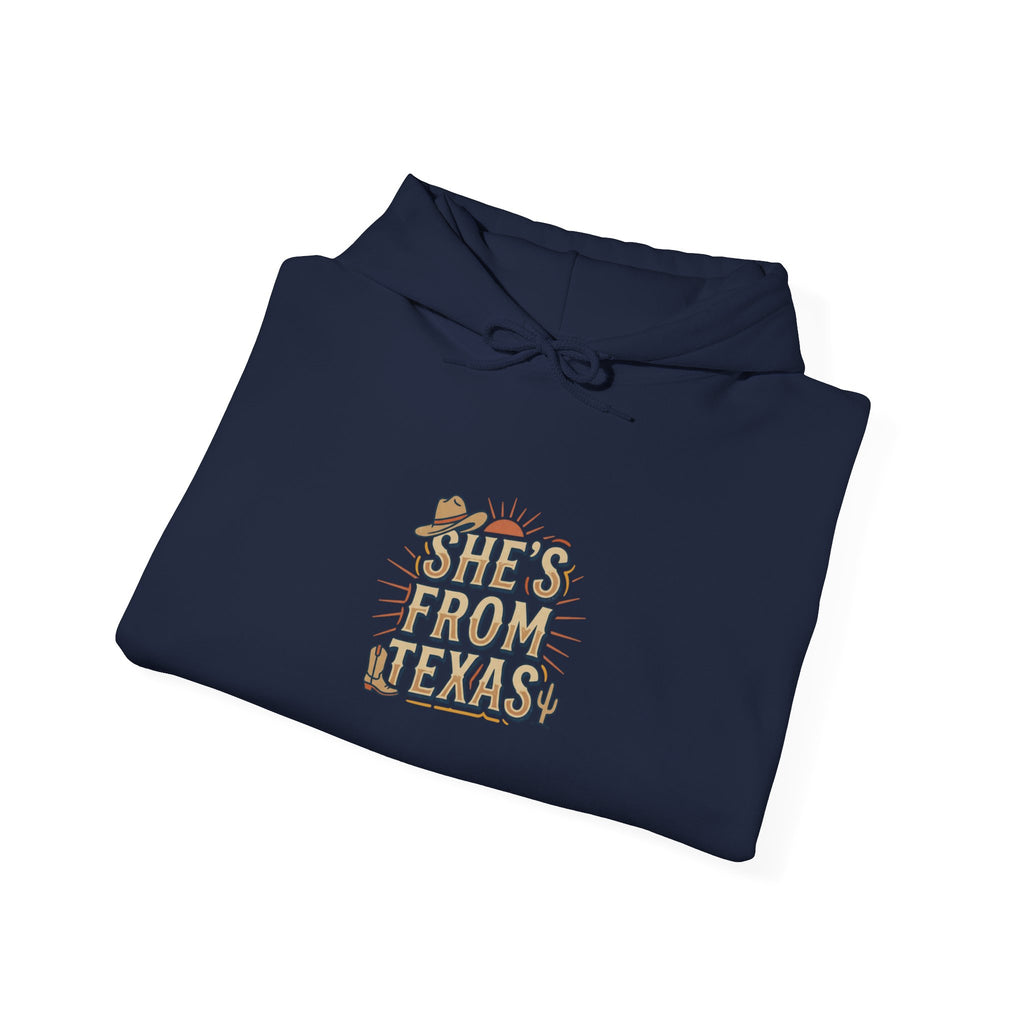 She's From Texas Hoodie | Lone Star, Southern Cowgirl Pride