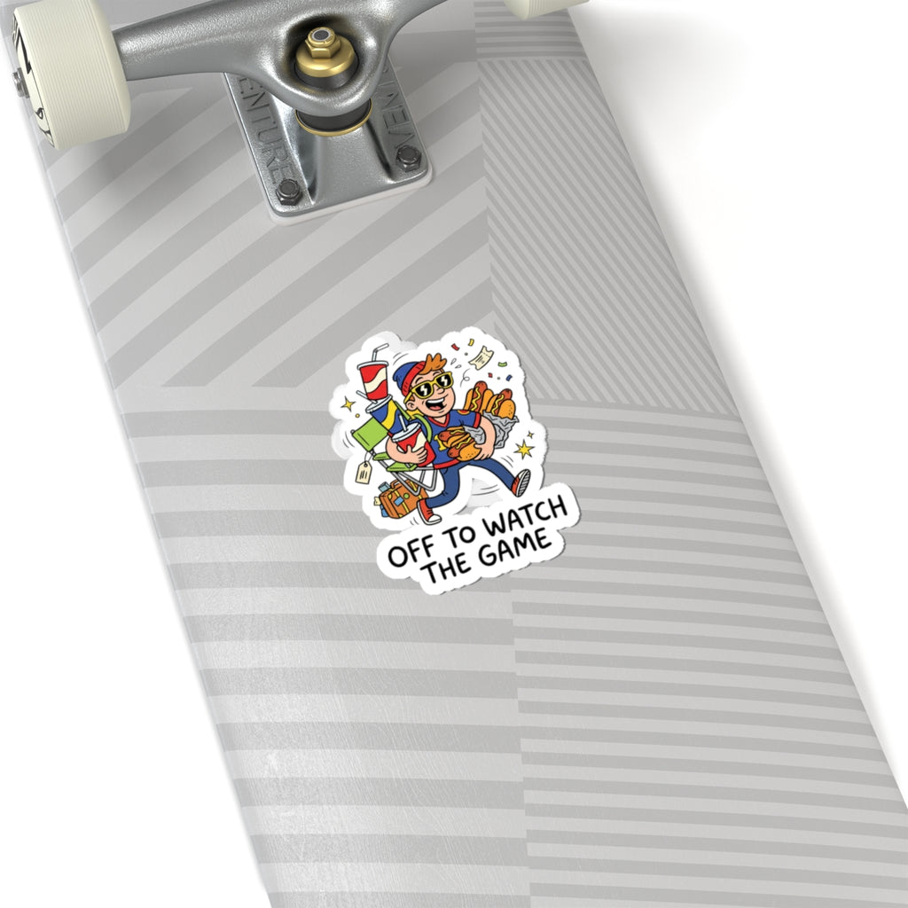 Off to Watch the Game Sticker | Soccer Watch Party, Country Colors