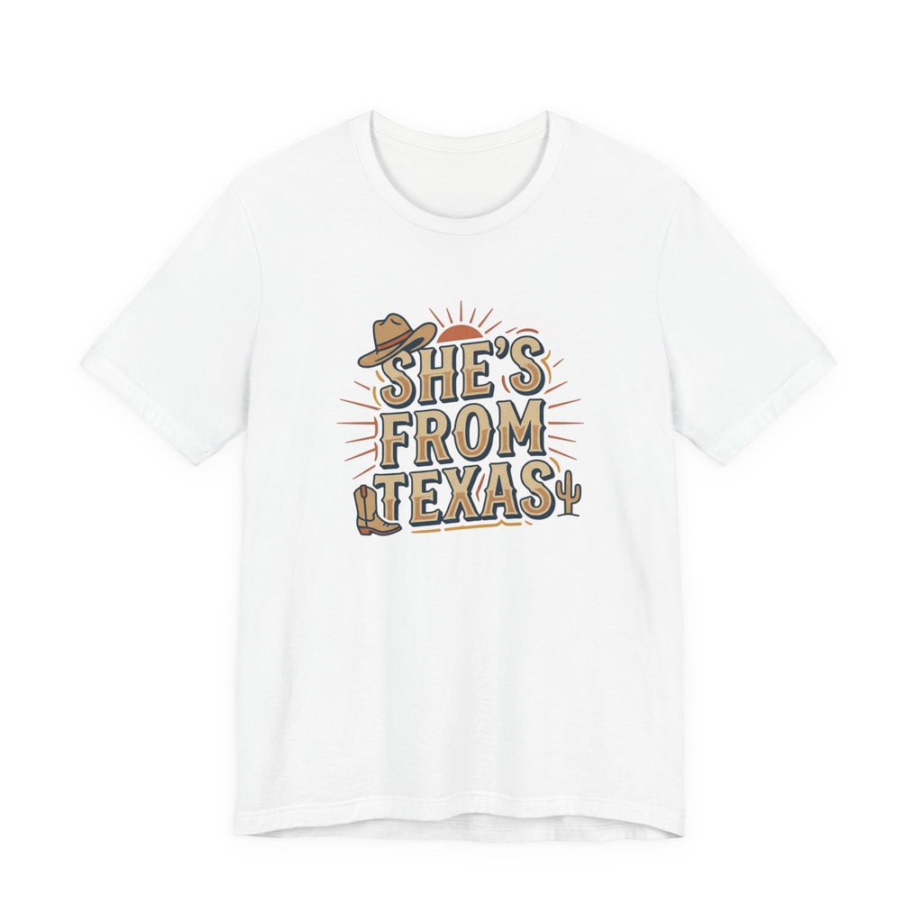 She’s From Texas T-Shirt | Lone Star, Cowgirl Southern Pride