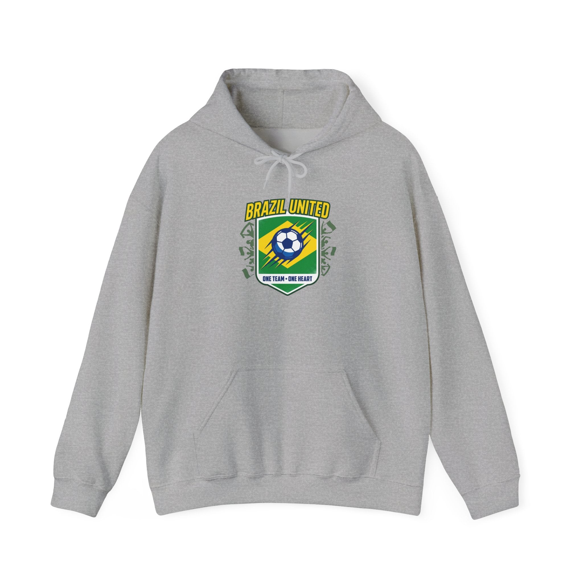 Brazil United Crest Hoodie | country pride, retro soccer