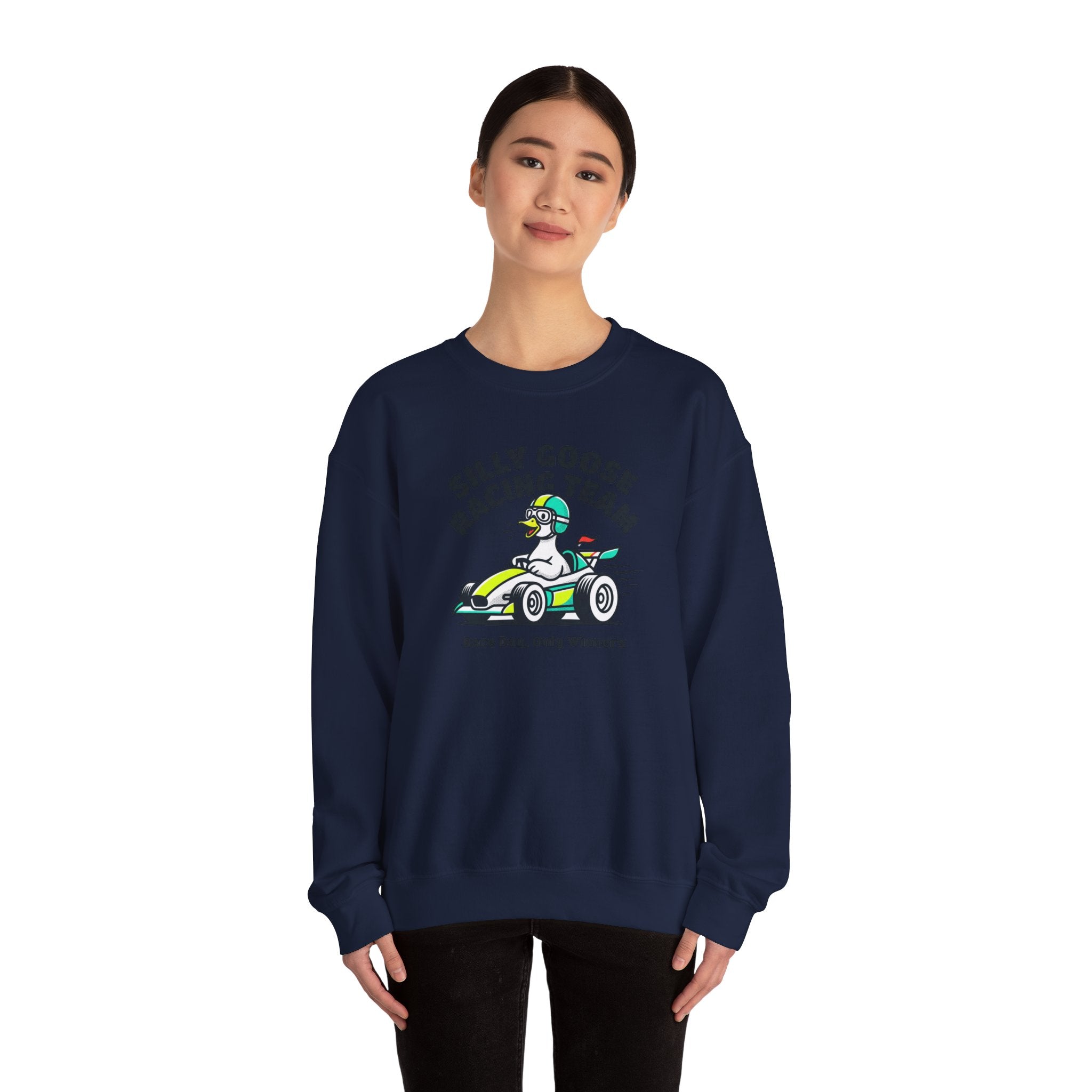 Silly Goose Racing Team Sweatshirt | racing, goose, motorsport