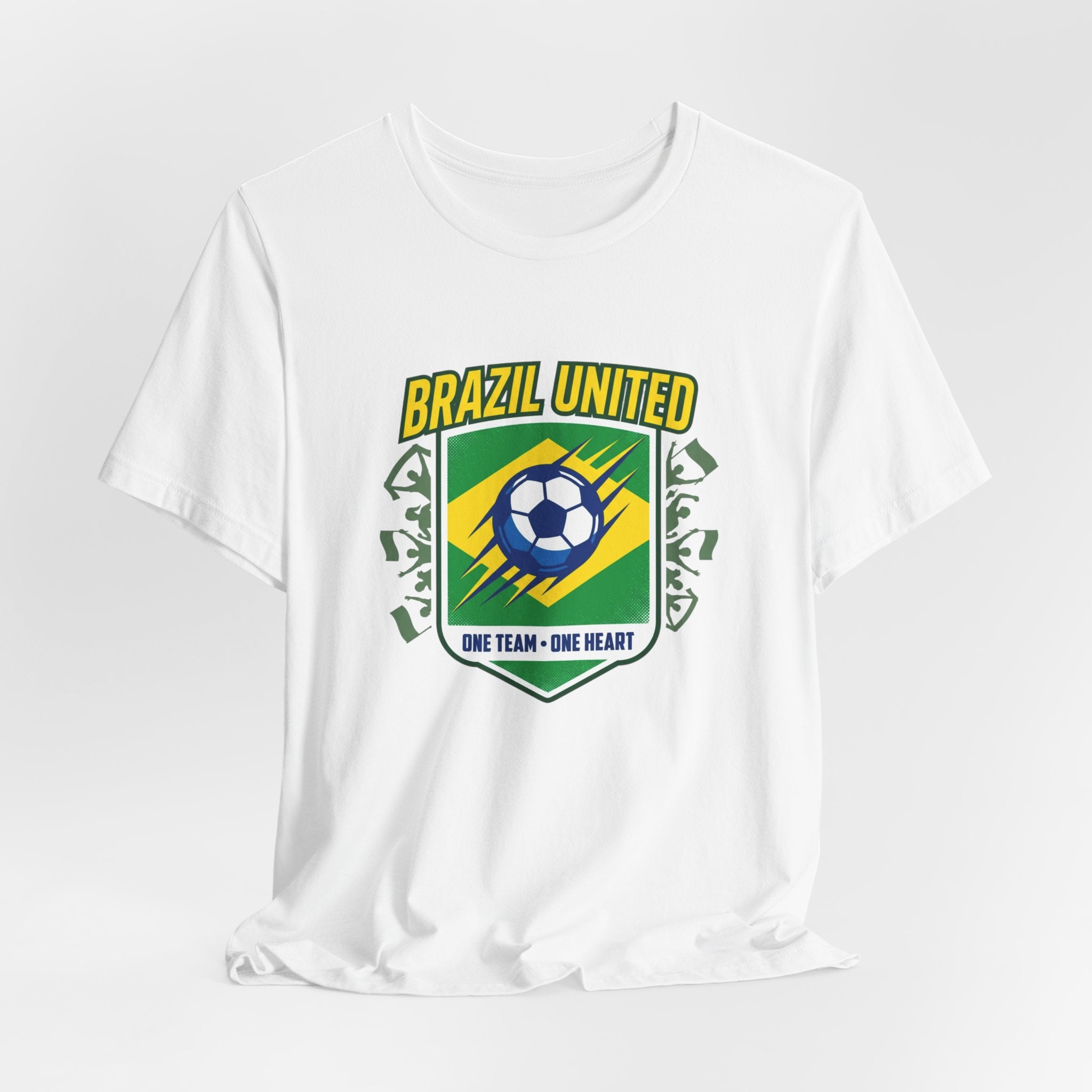Brazil United Soccer Shield Tee | country pride, retro soccer