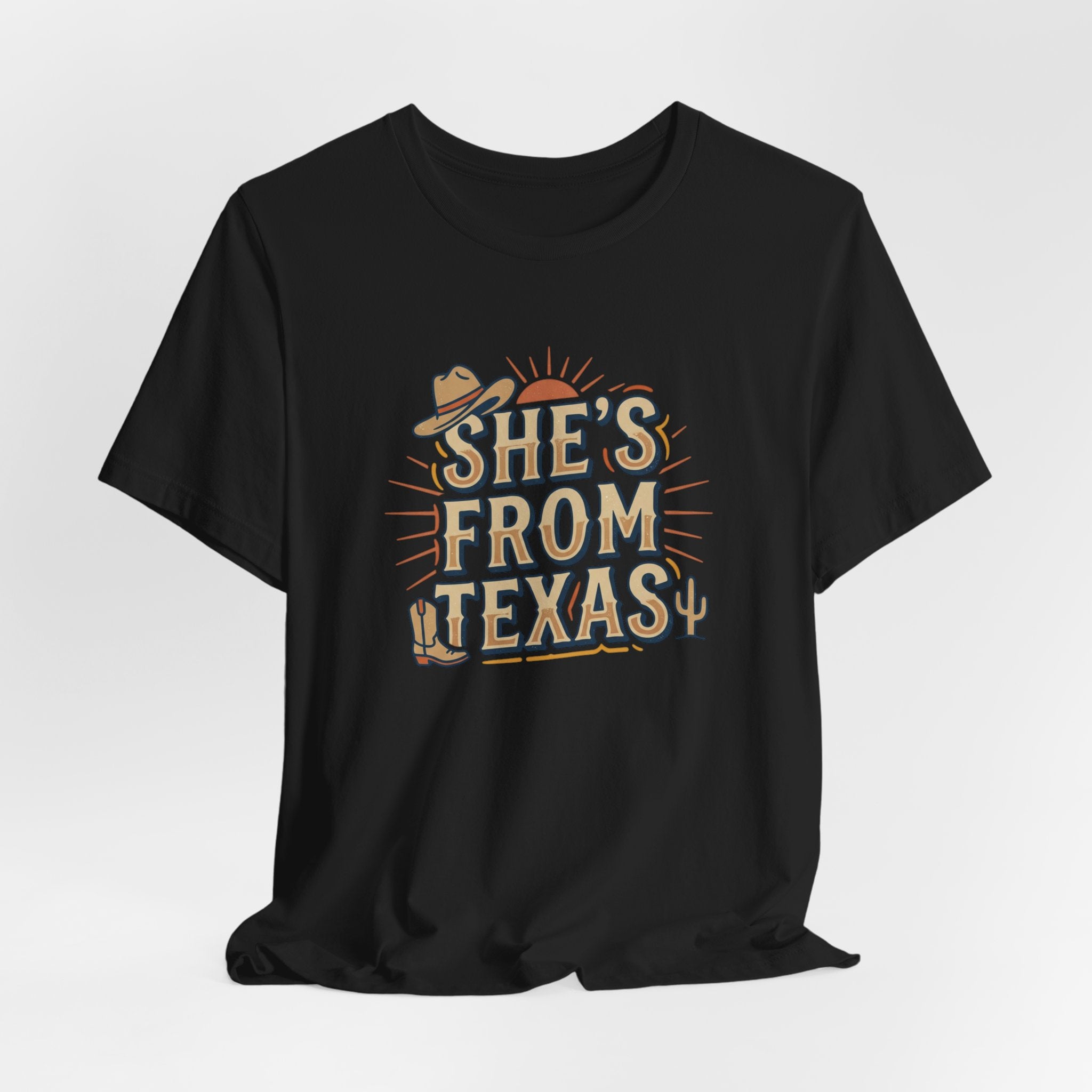 She’s From Texas T-Shirt | Lone Star, Cowgirl Southern Pride