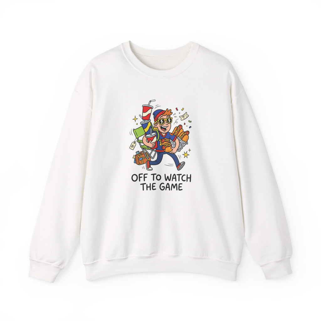Off to Watch the Game Crewneck Sweatshirt | soccer watch party, match-day outfit