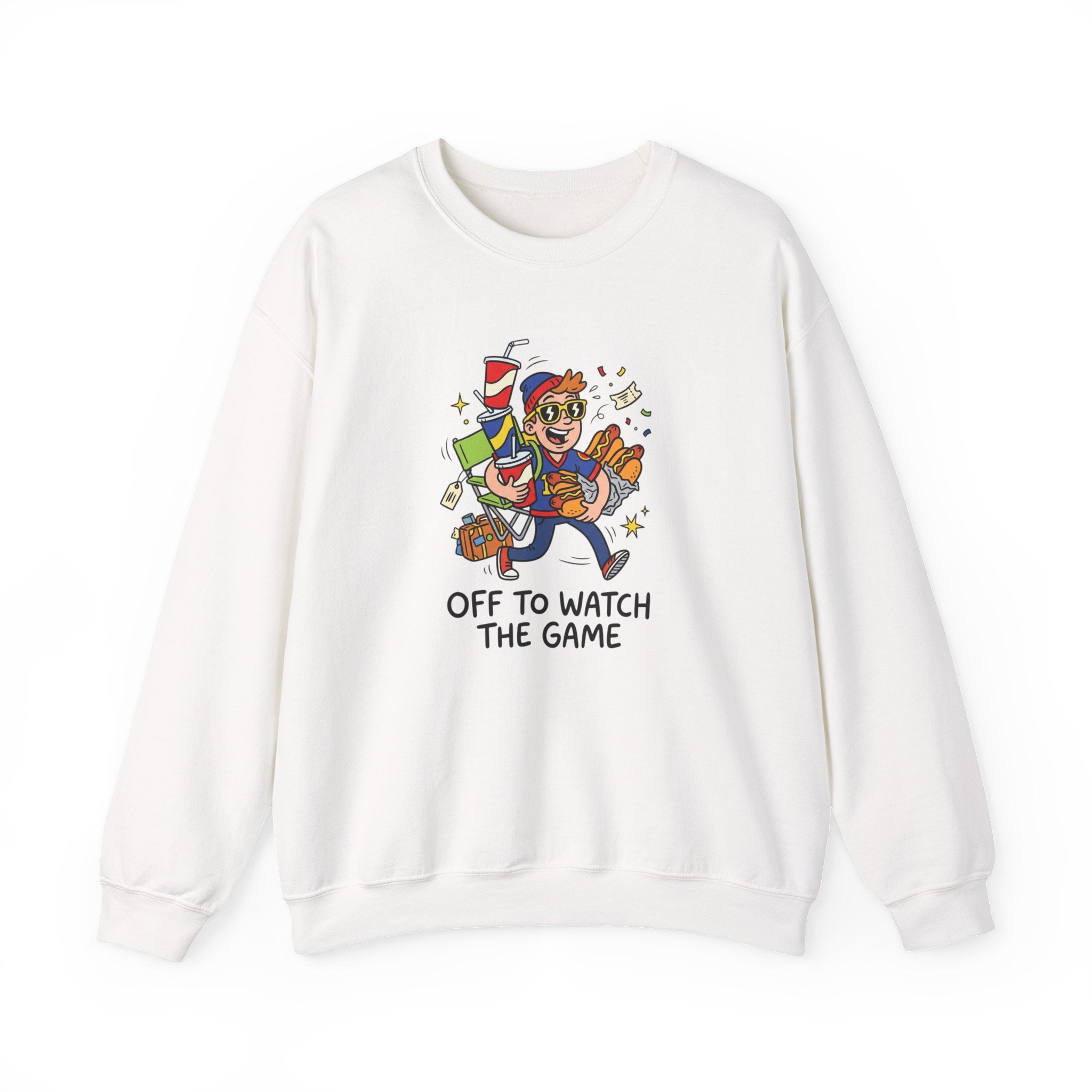 Off to Watch the Game Crewneck Sweatshirt | soccer watch party, match-day outfit