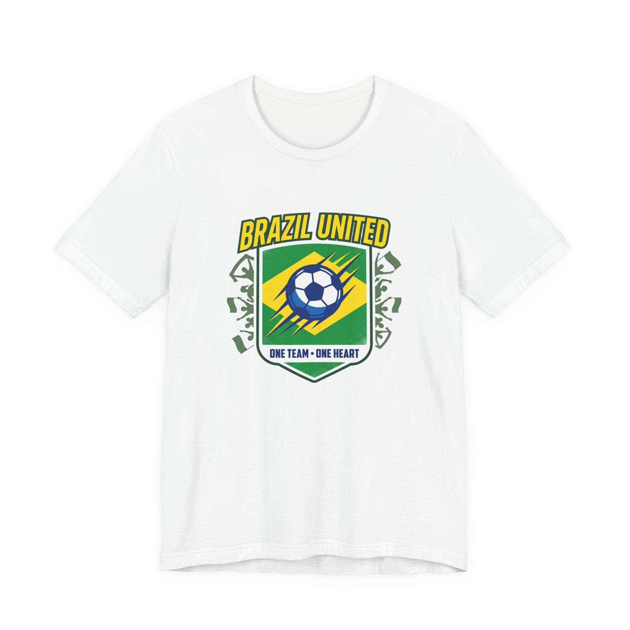 Brazil United Soccer Shield Tee | country pride, retro soccer