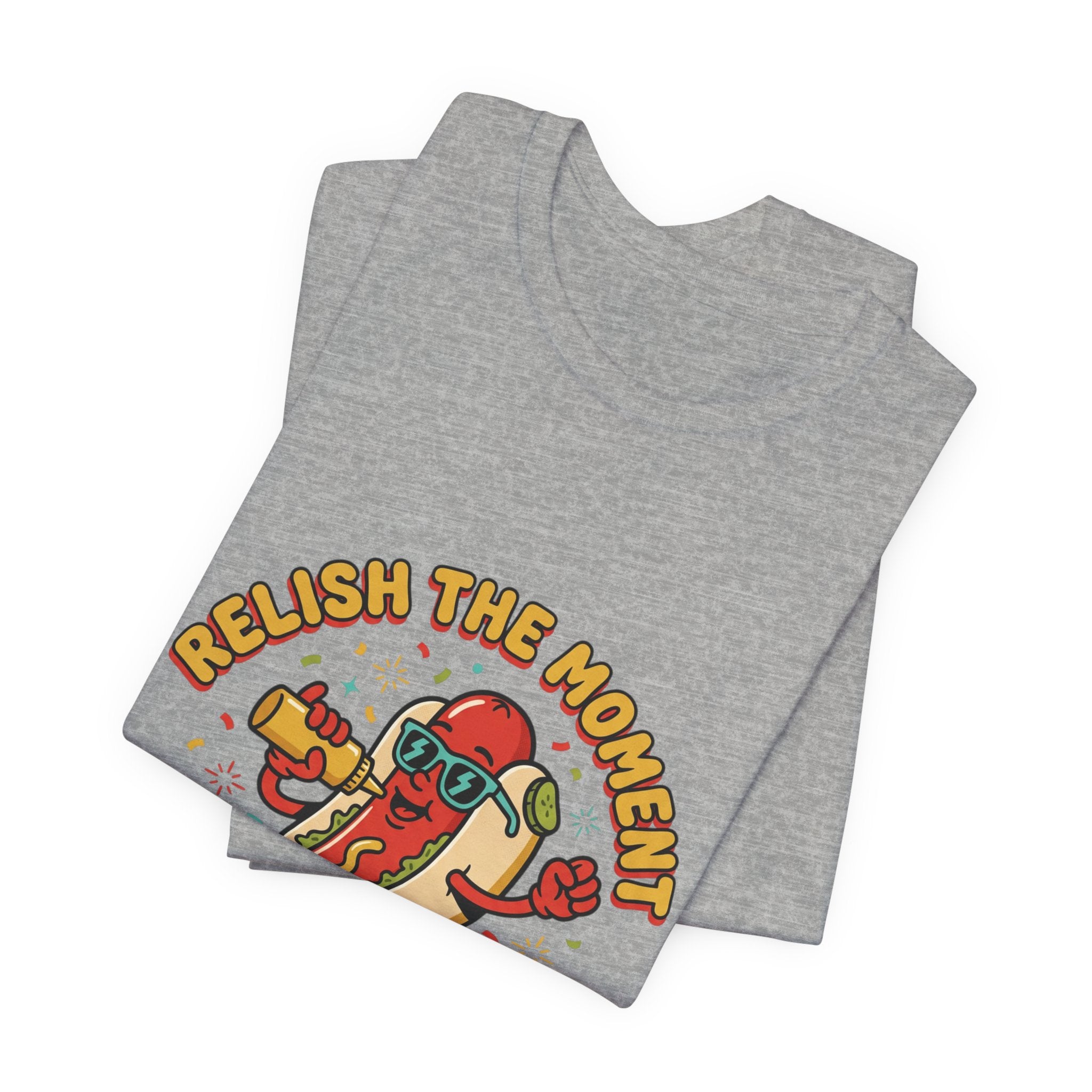 Relish the Moment Hot Dog Tee | BBQ, Fourth of July, Retro Patriotic
