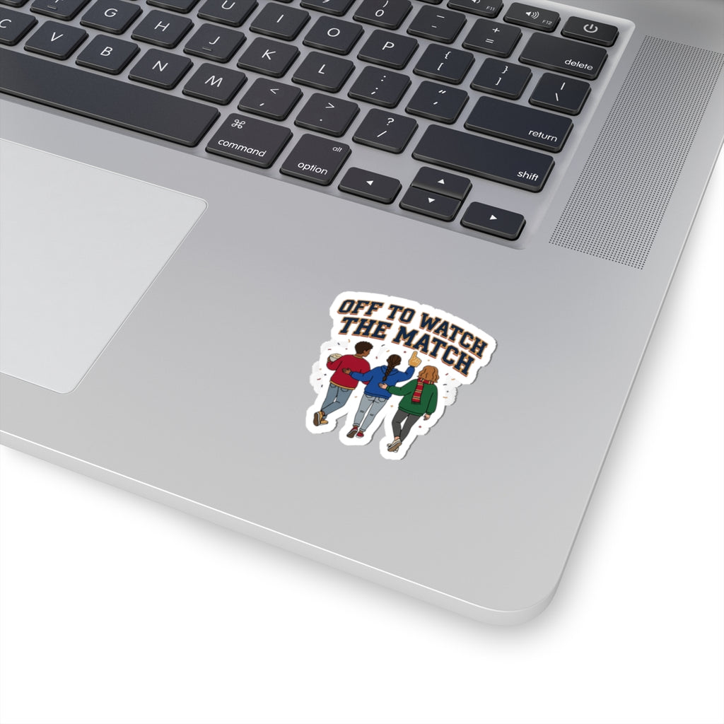Off to Watch the Match Kiss-Cut Sticker | soccer watch party, country colors