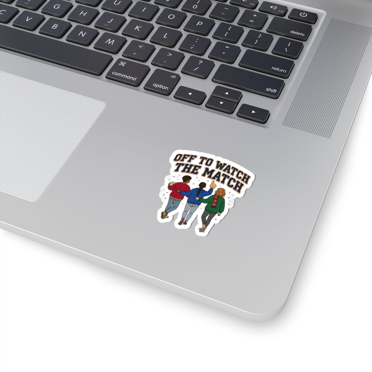 Off to Watch the Match Kiss-Cut Sticker | soccer watch party, country colors