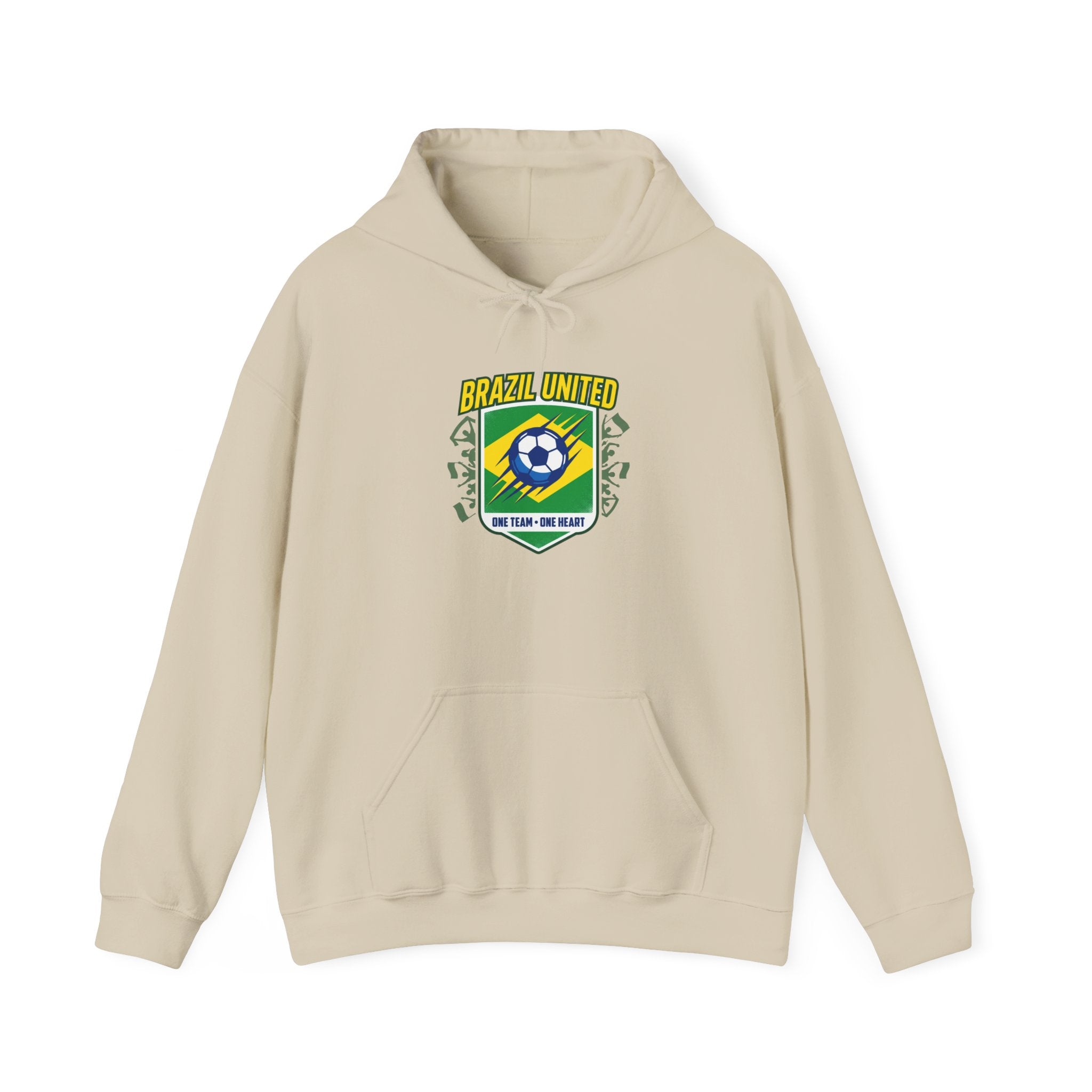 Brazil United Crest Hoodie | country pride, retro soccer