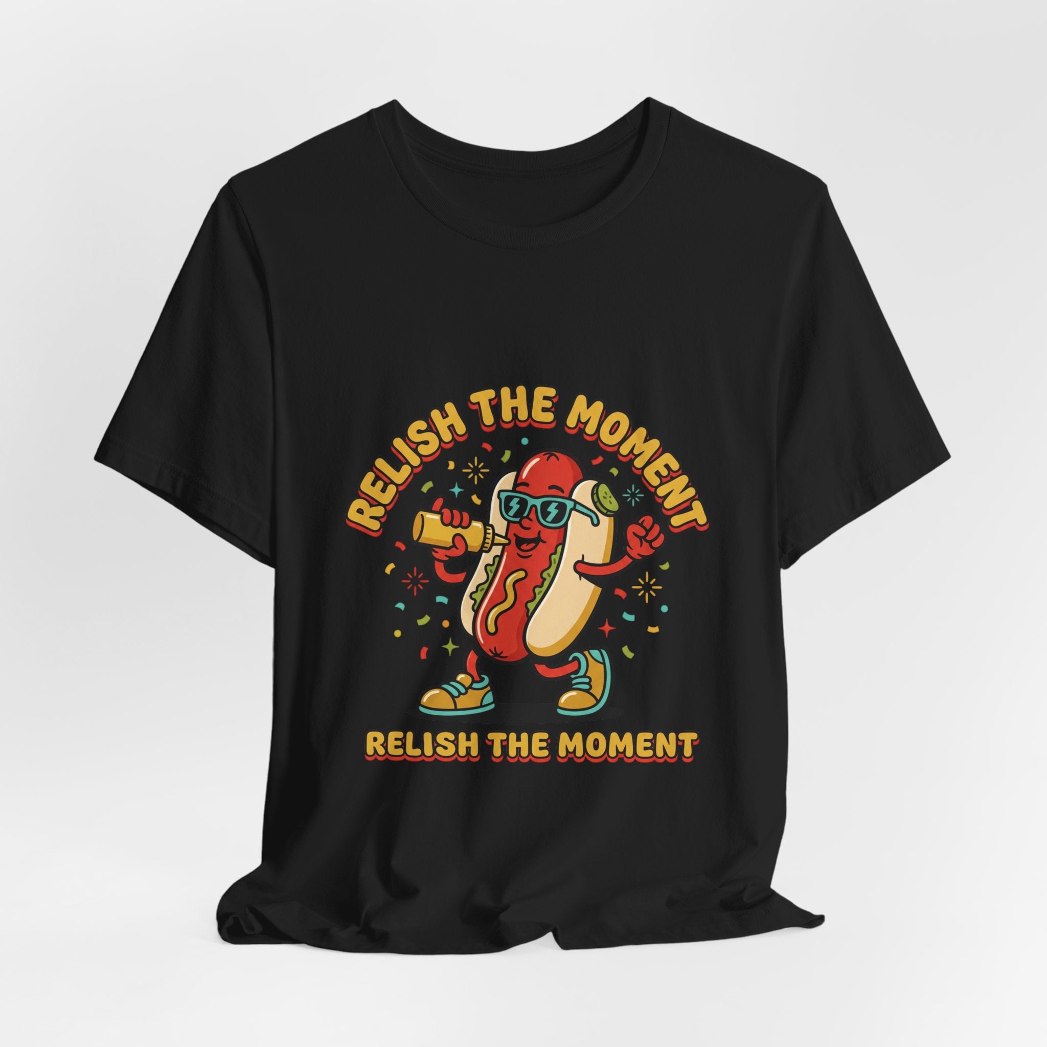 Relish the Moment Hot Dog Tee | BBQ, Fourth of July, Retro Patriotic